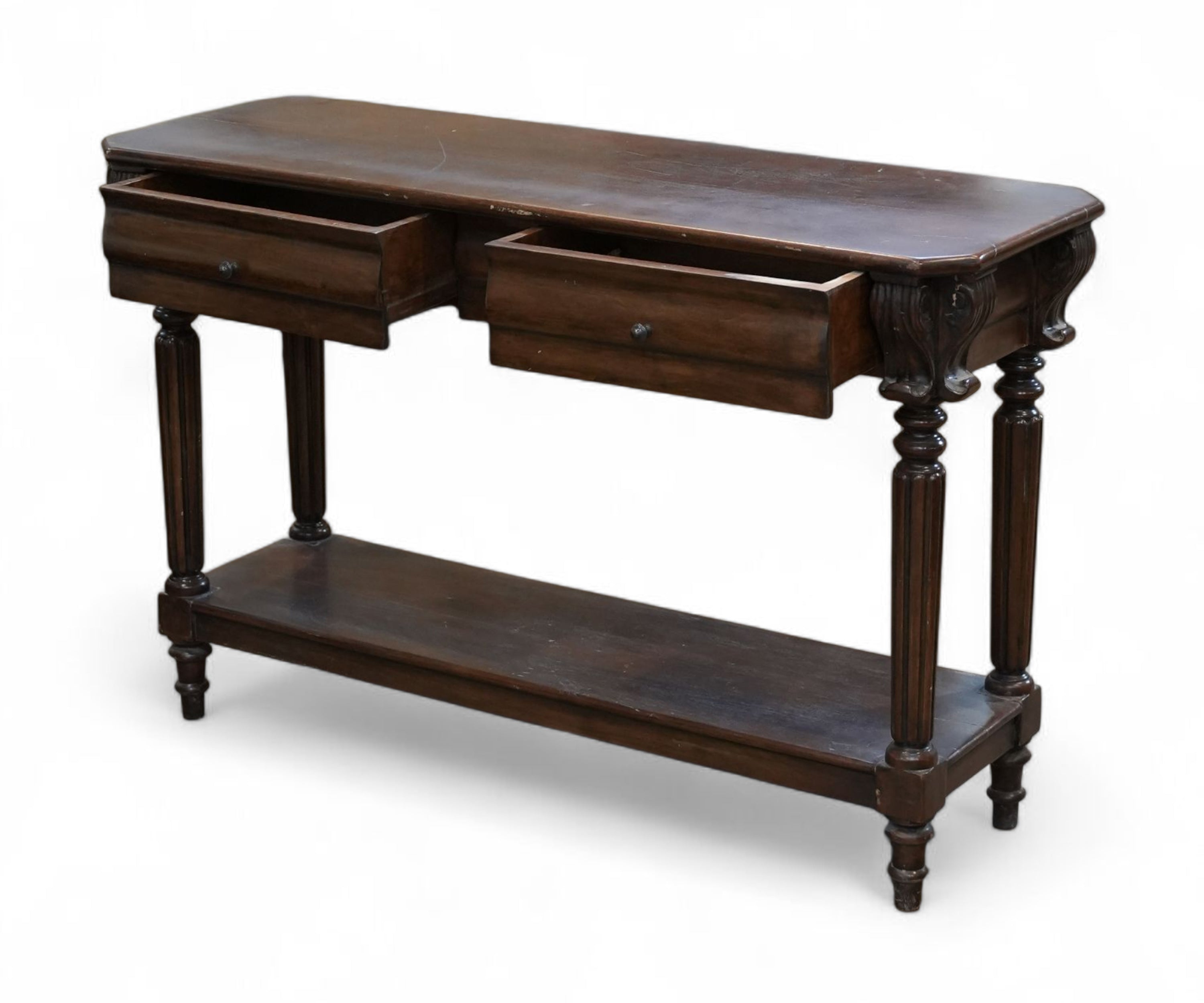 Classic Wooden Console Table with Drawer & Lower Shelf