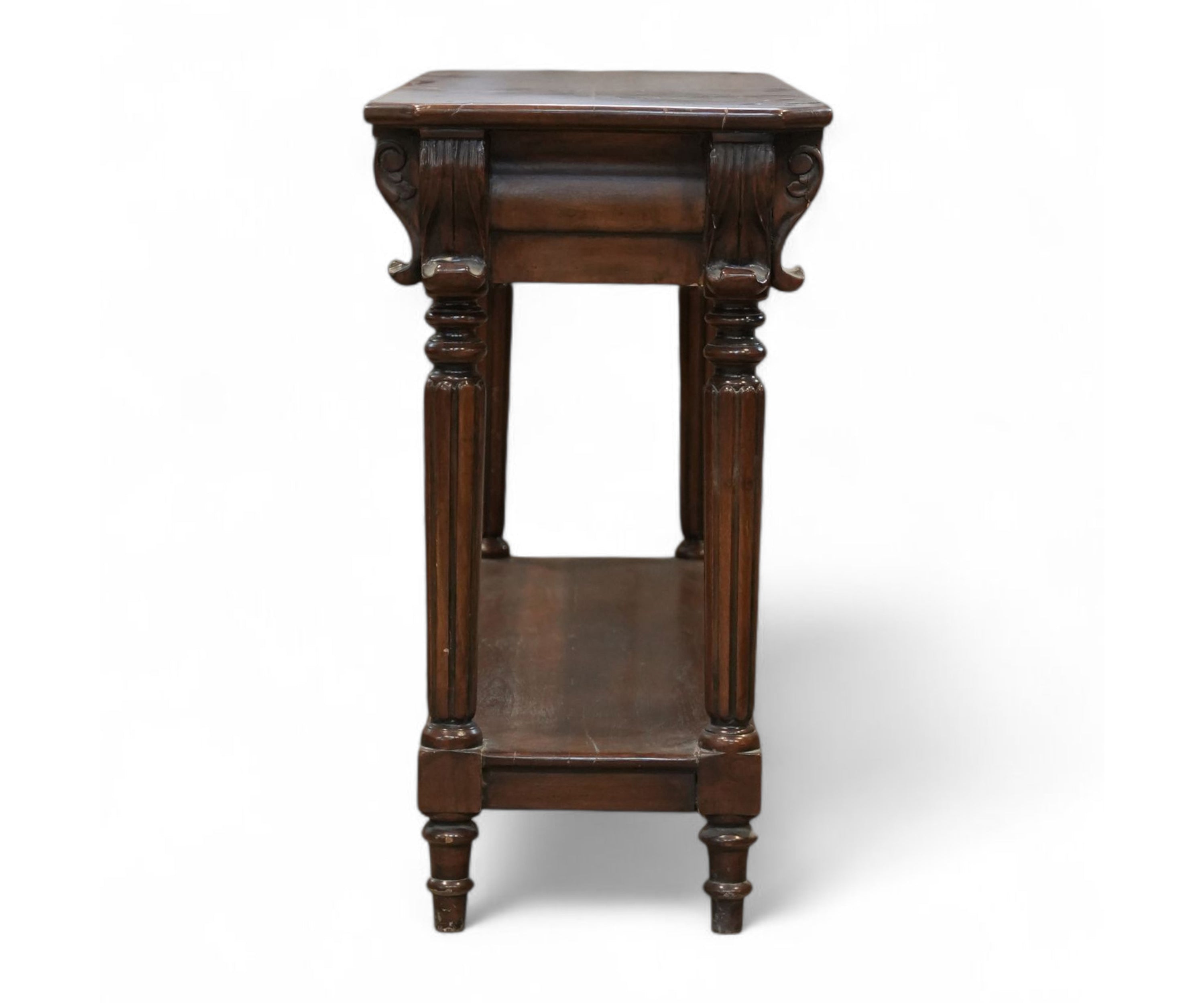 Classic Wooden Console Table with Drawer & Lower Shelf
