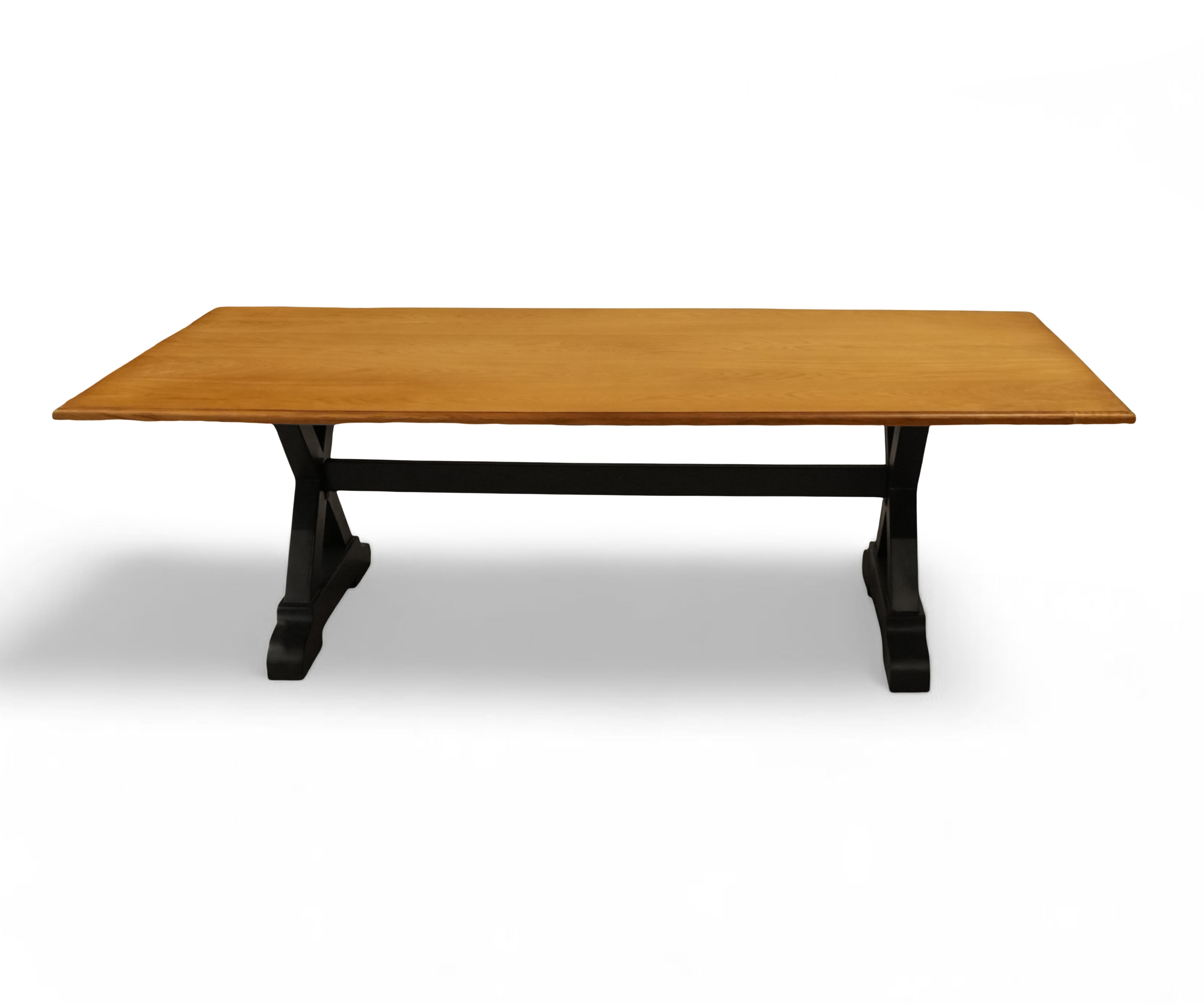 Rustic Wood Trestle 6 seater Dining Table