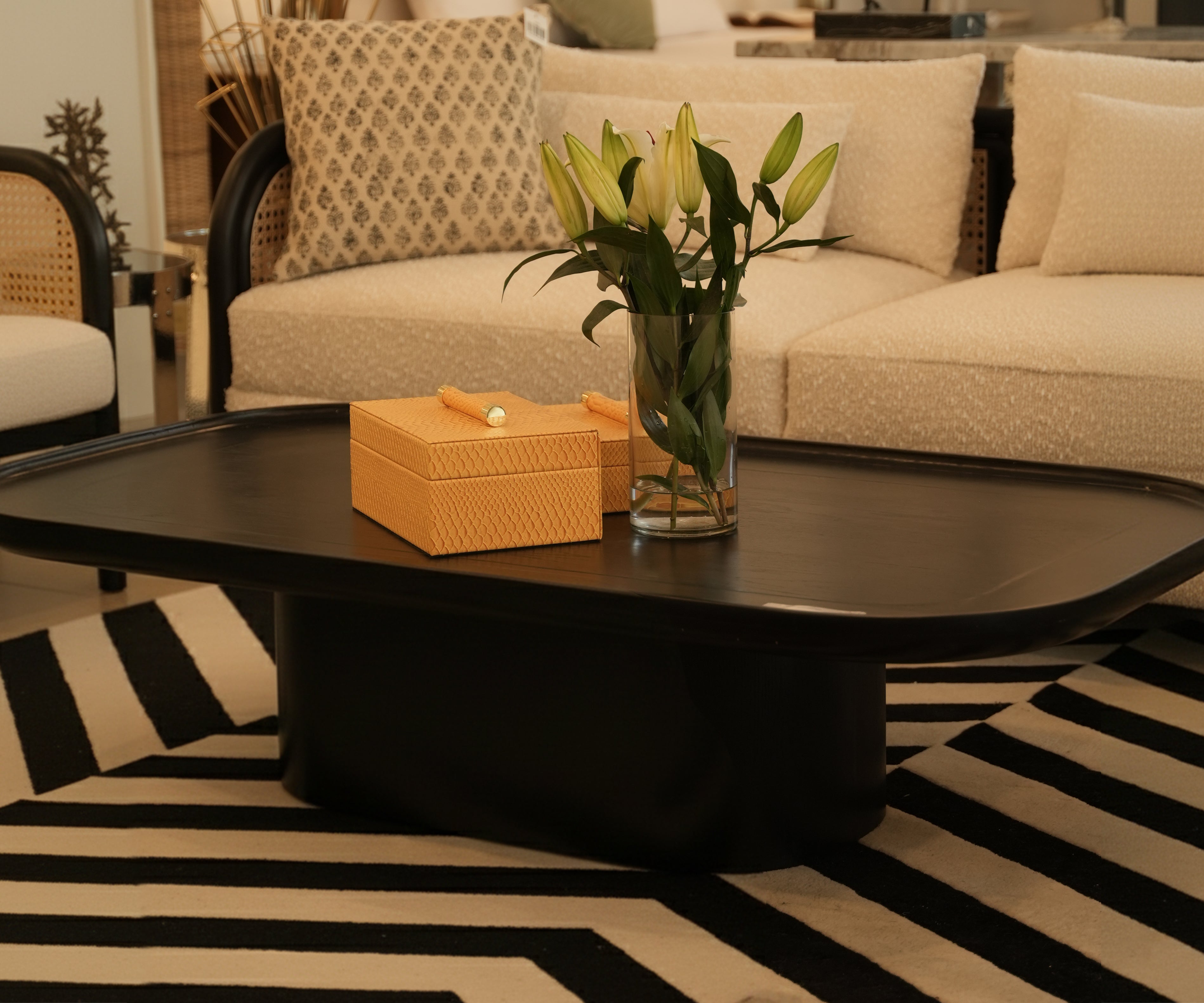 Rectangular Black Centre Table