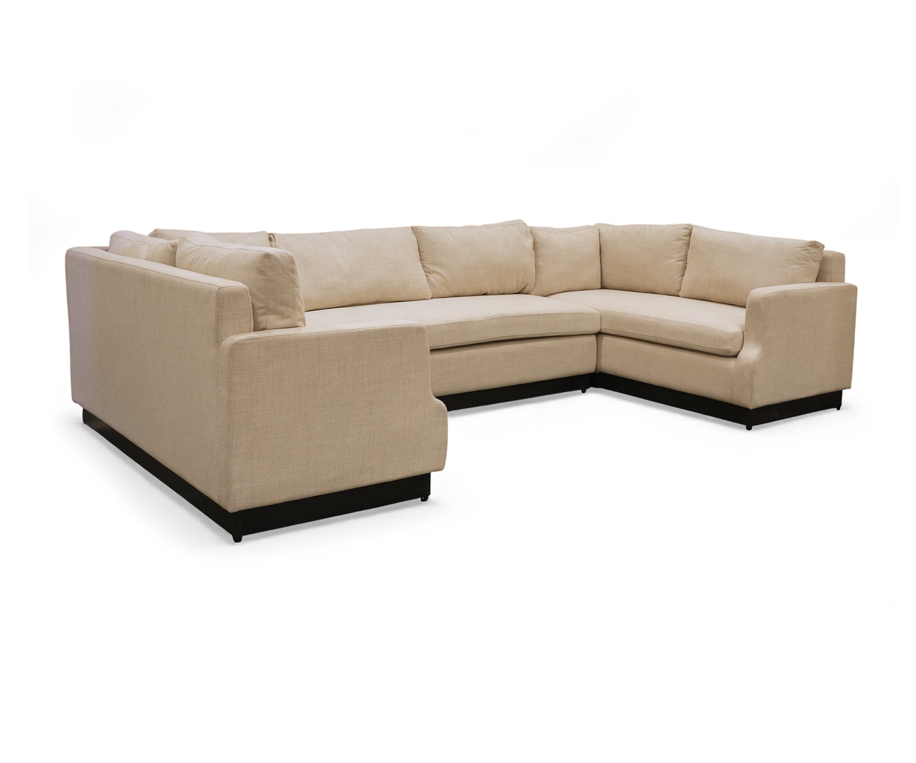 Cotton U Shape Sectional Sofa