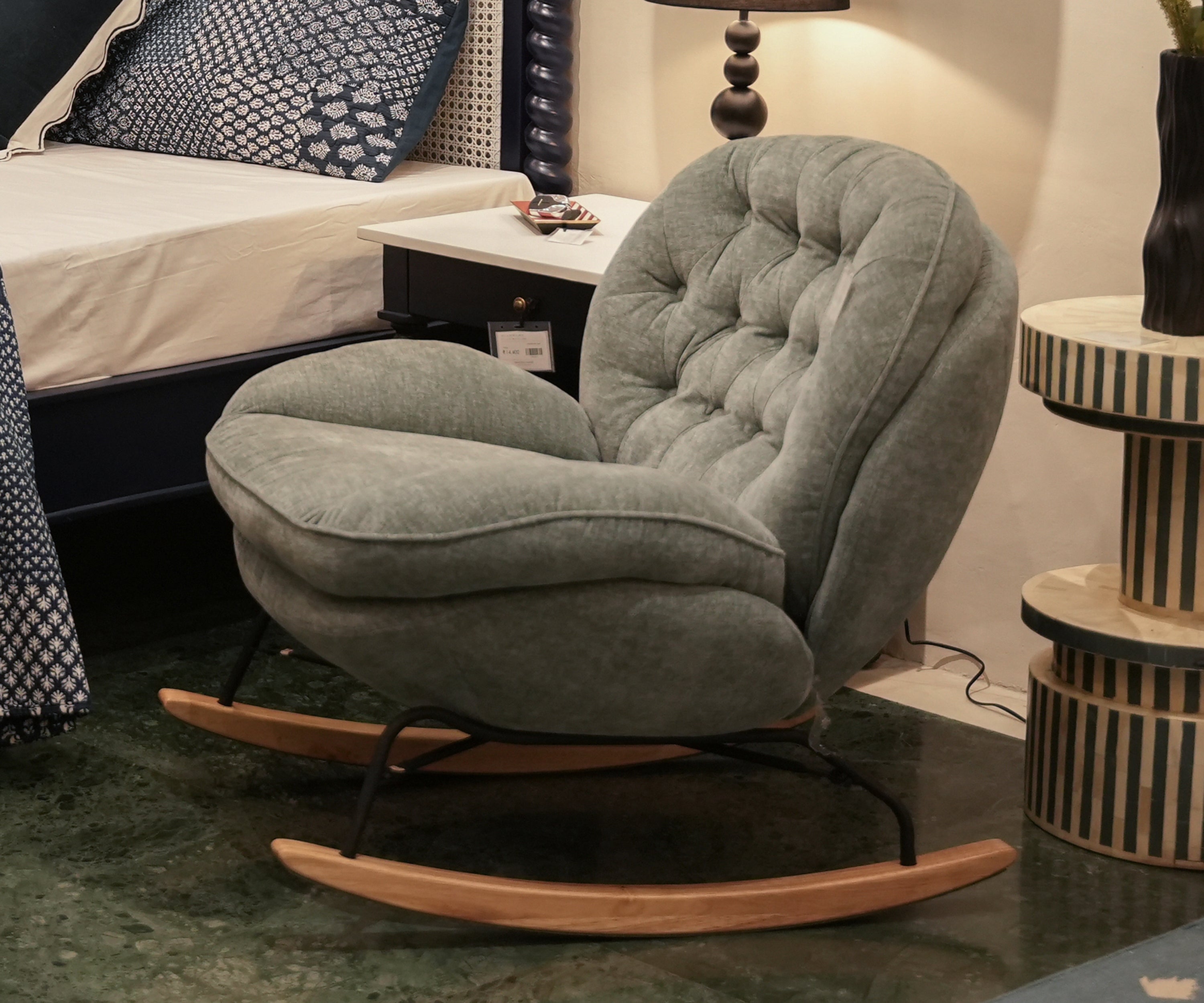 Tufted Rocking Lounge Chair