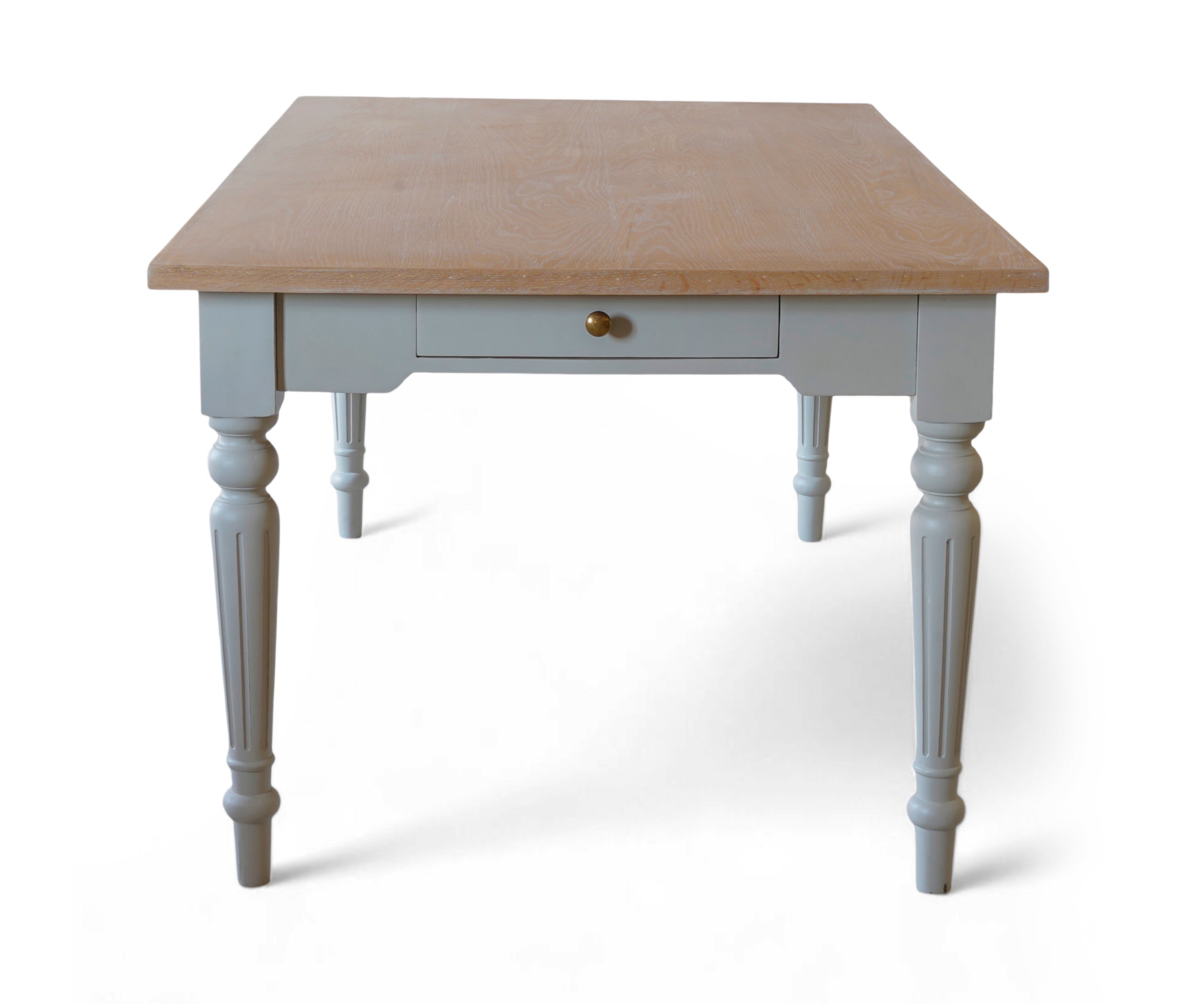 Farmhouse 6 Seater Dining Table with Drawer