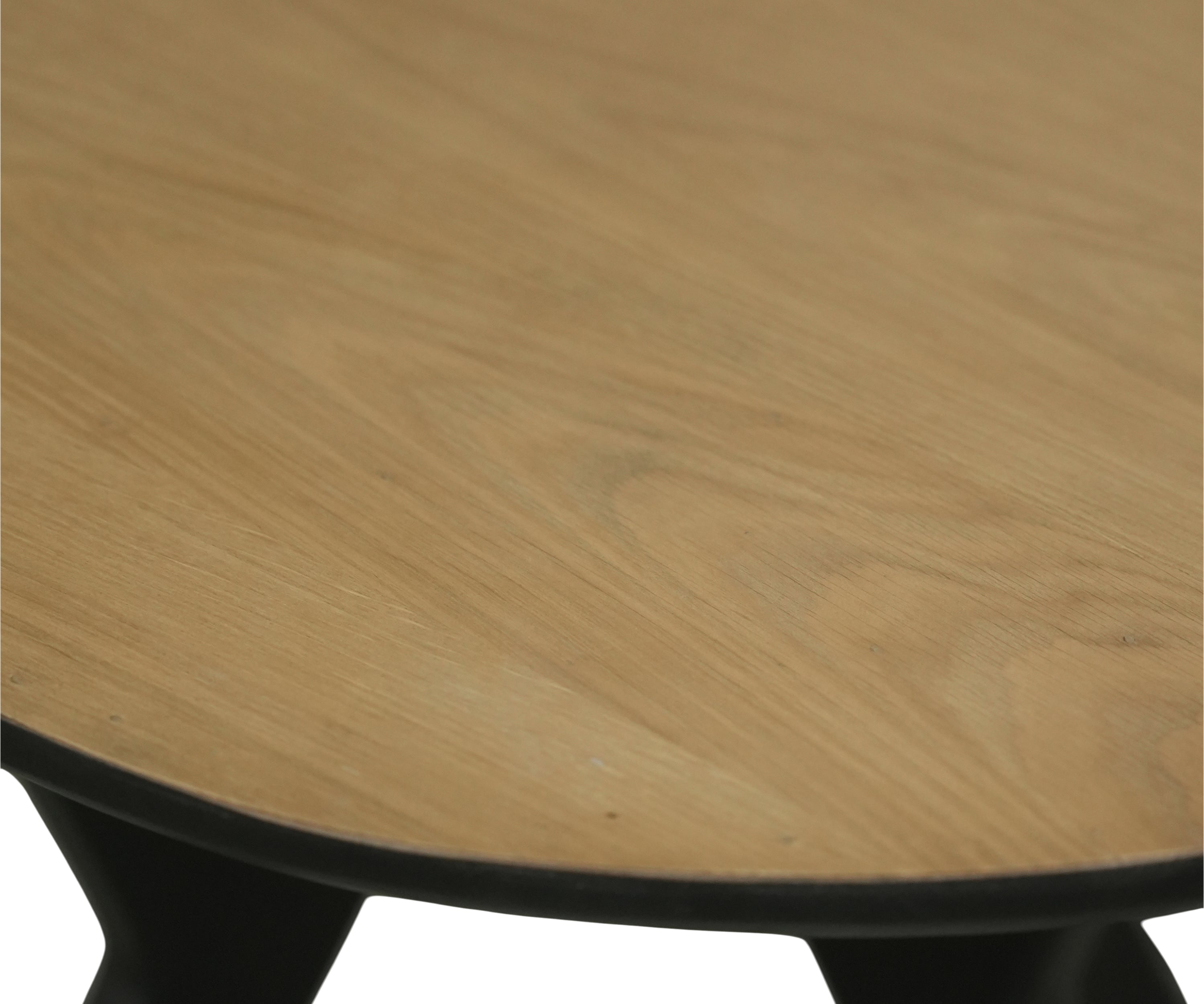 Modern 8-Seater Dining Table with Natural Wood Top & Black Trestle Base