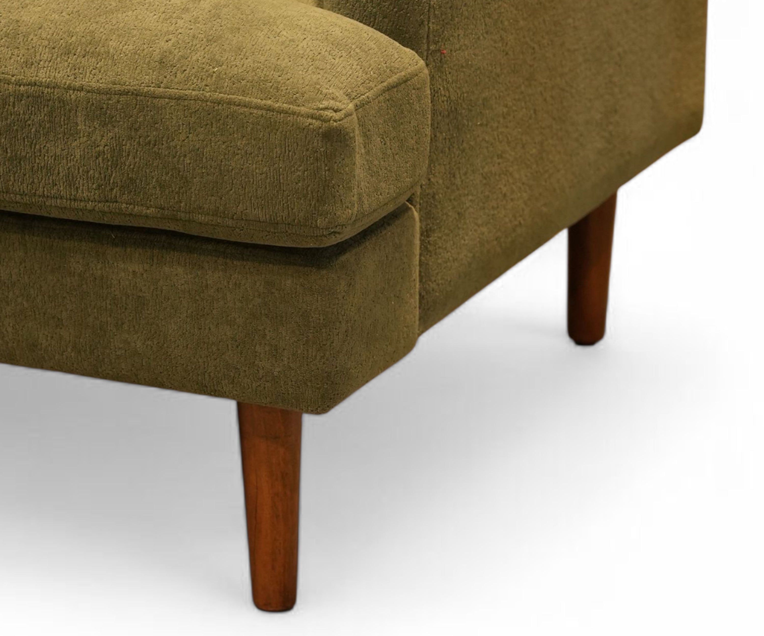 Olive Velvet 2 Seater Sofa
