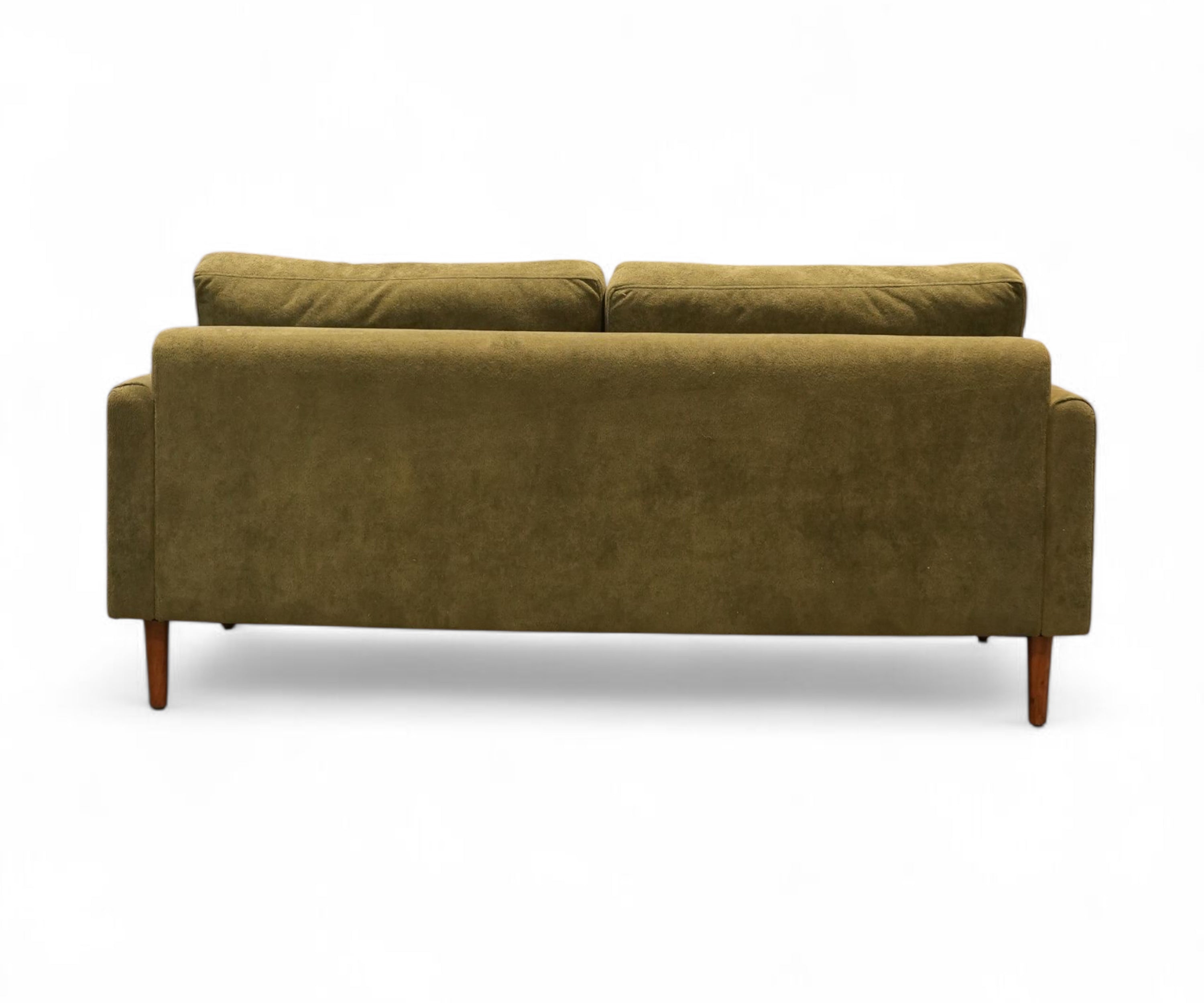 Olive Velvet 2 Seater Sofa