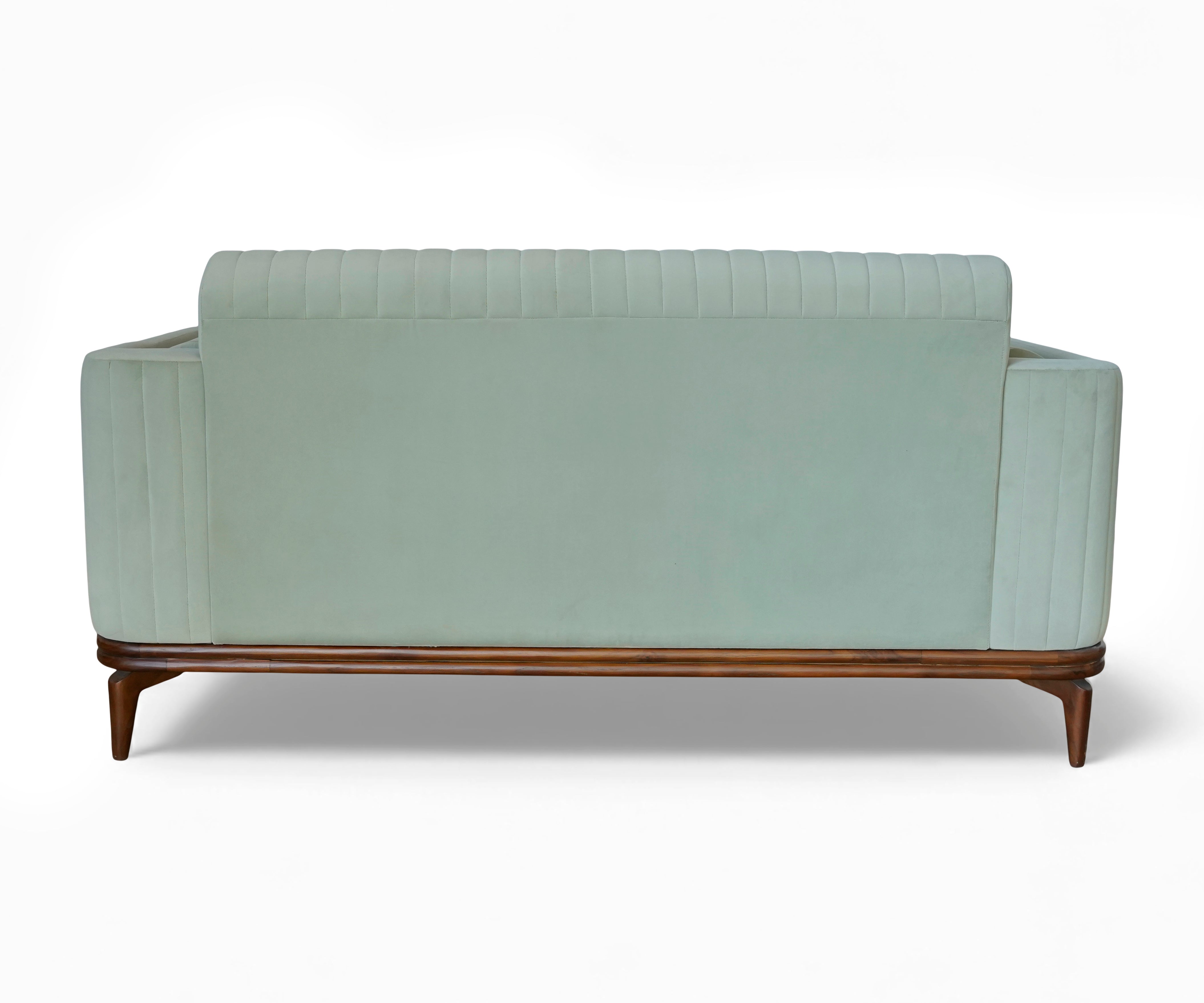 Curved Arm 2 Seater Channel Sofa
