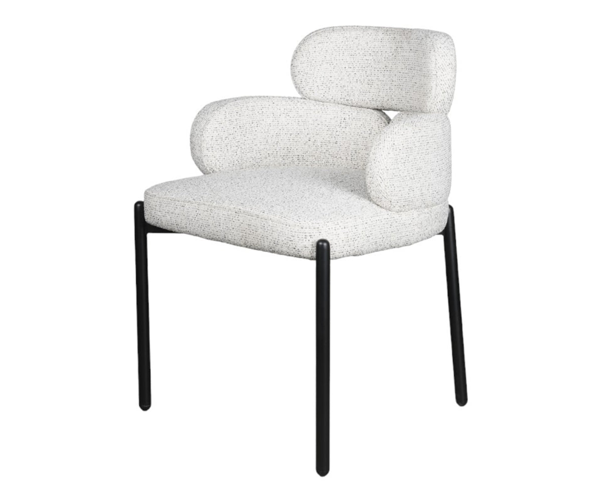 Modern Sculptural Chair with Curved Backrest