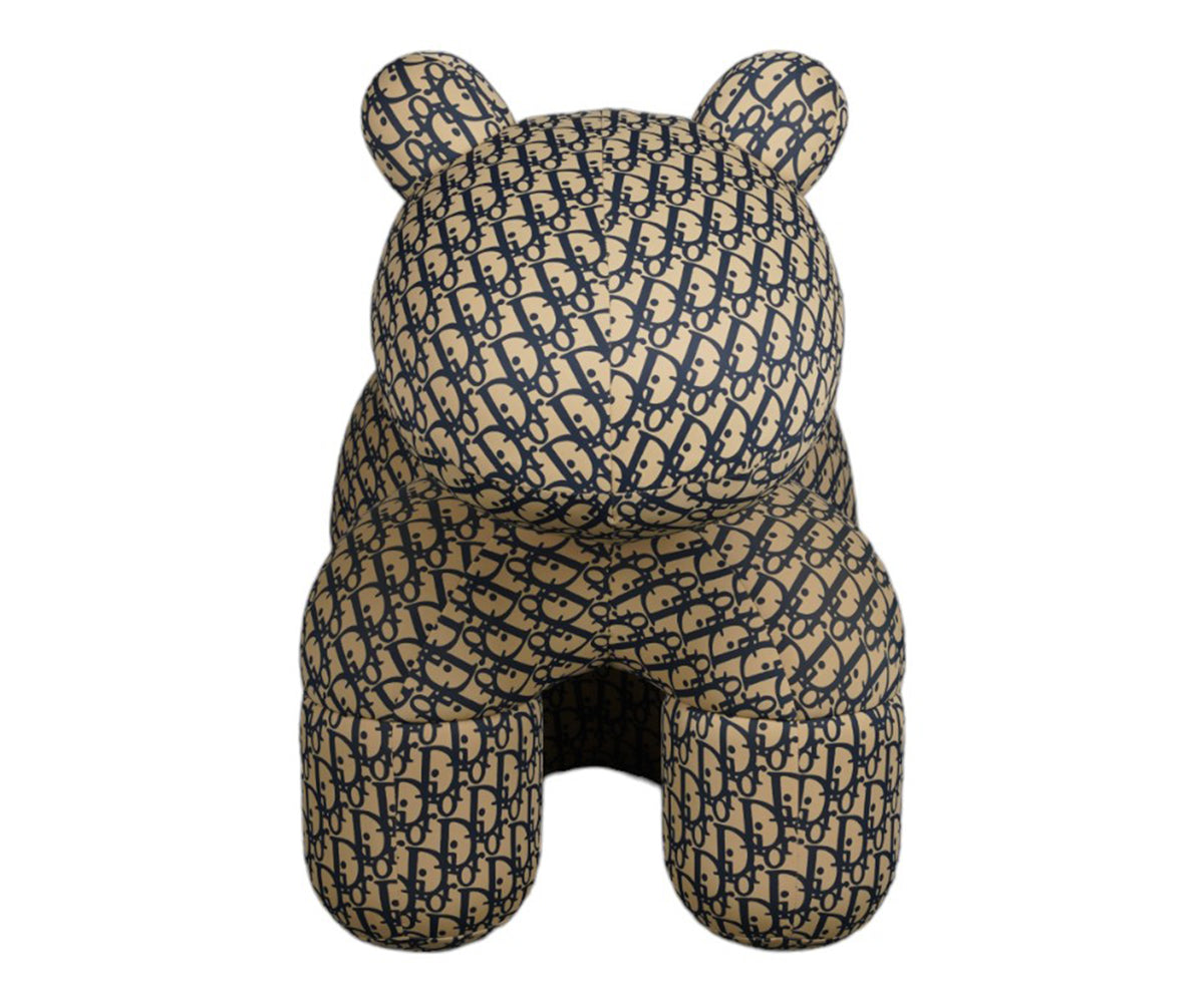 Oblique Animal Shaped Accent Chair