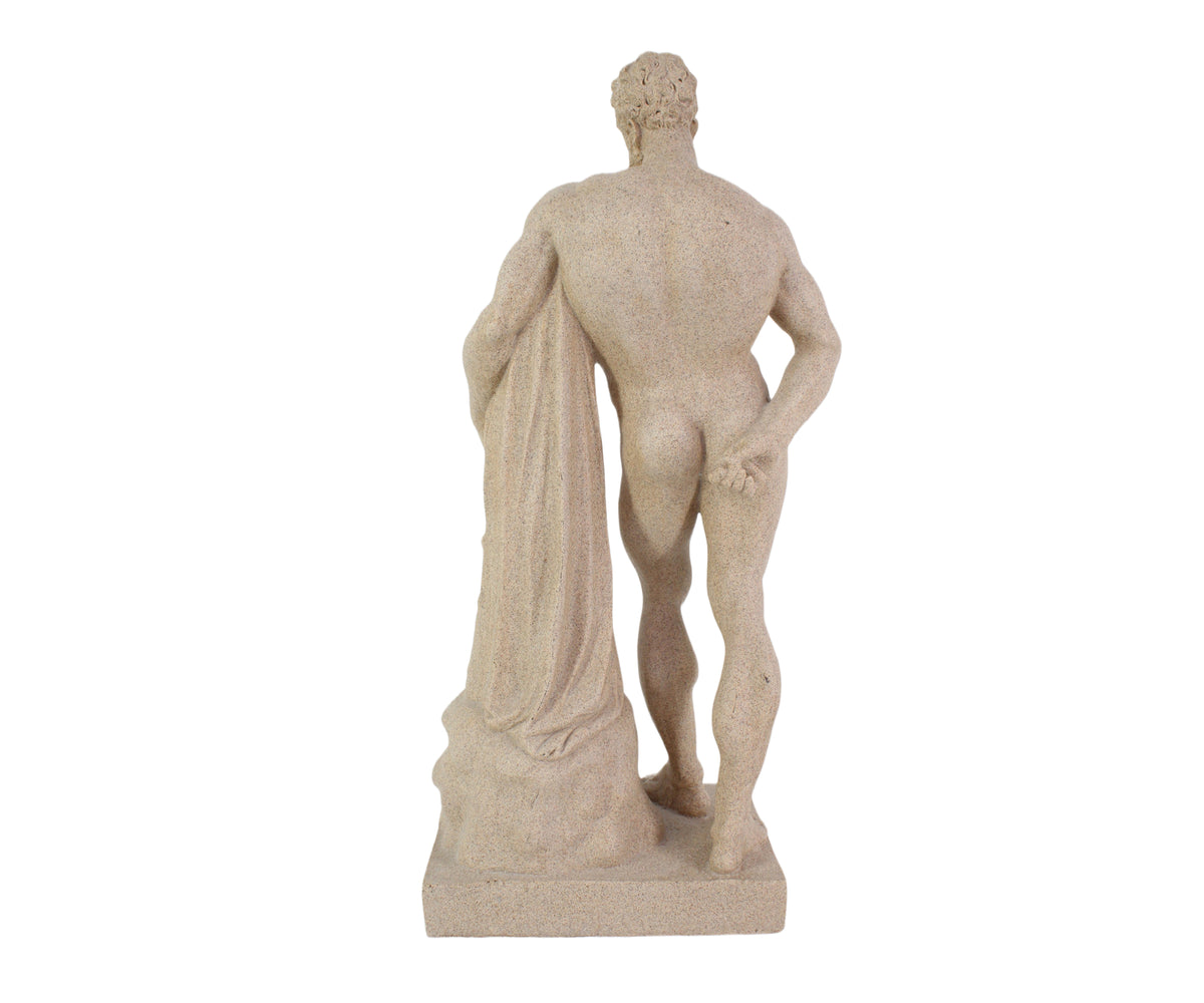 Farnese Hercules Sculpture with Draped Club
