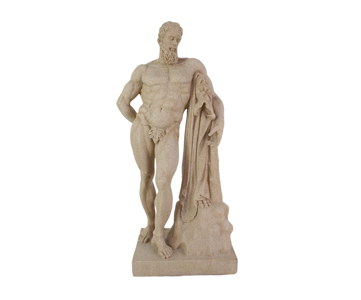 Farnese Hercules Sculpture with Draped Club