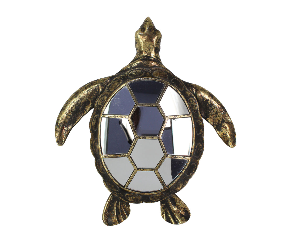 Coastal Mosaic Mirror Sea Turtle Decor
