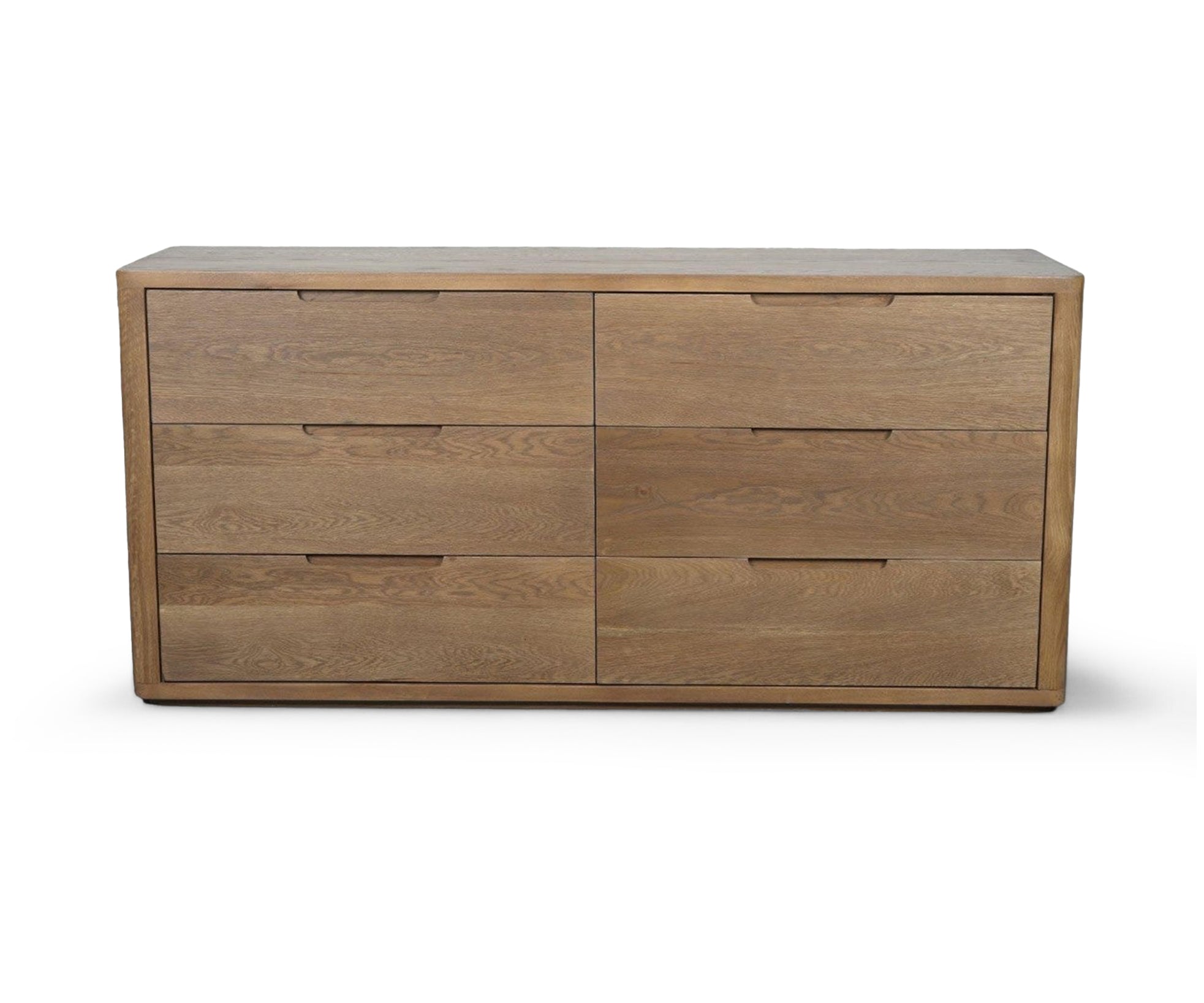 Modern Oak 6 Drawer Chest of Drawers