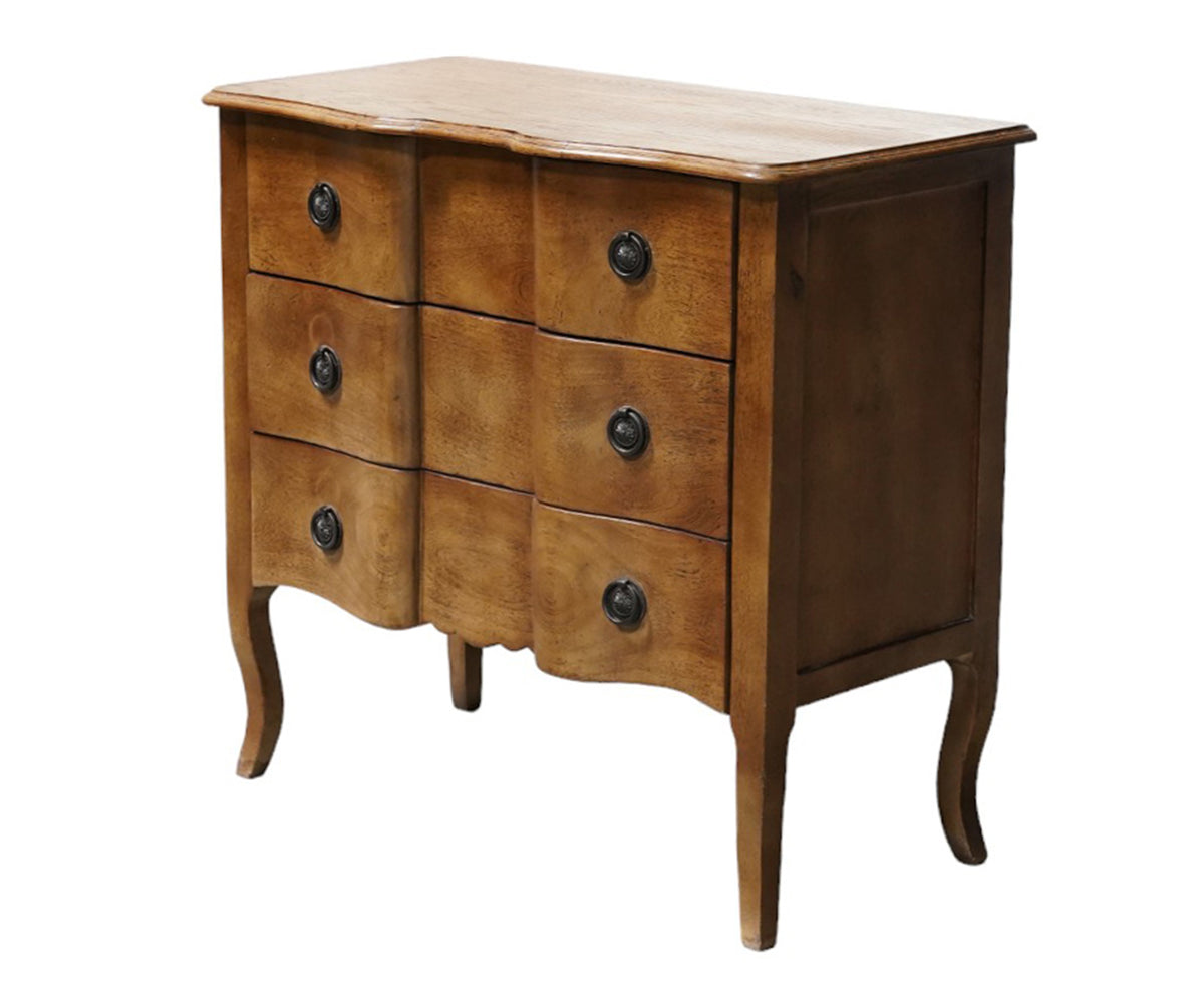 Two Toned French Style Chest of Drawers with Cabriole Legs
