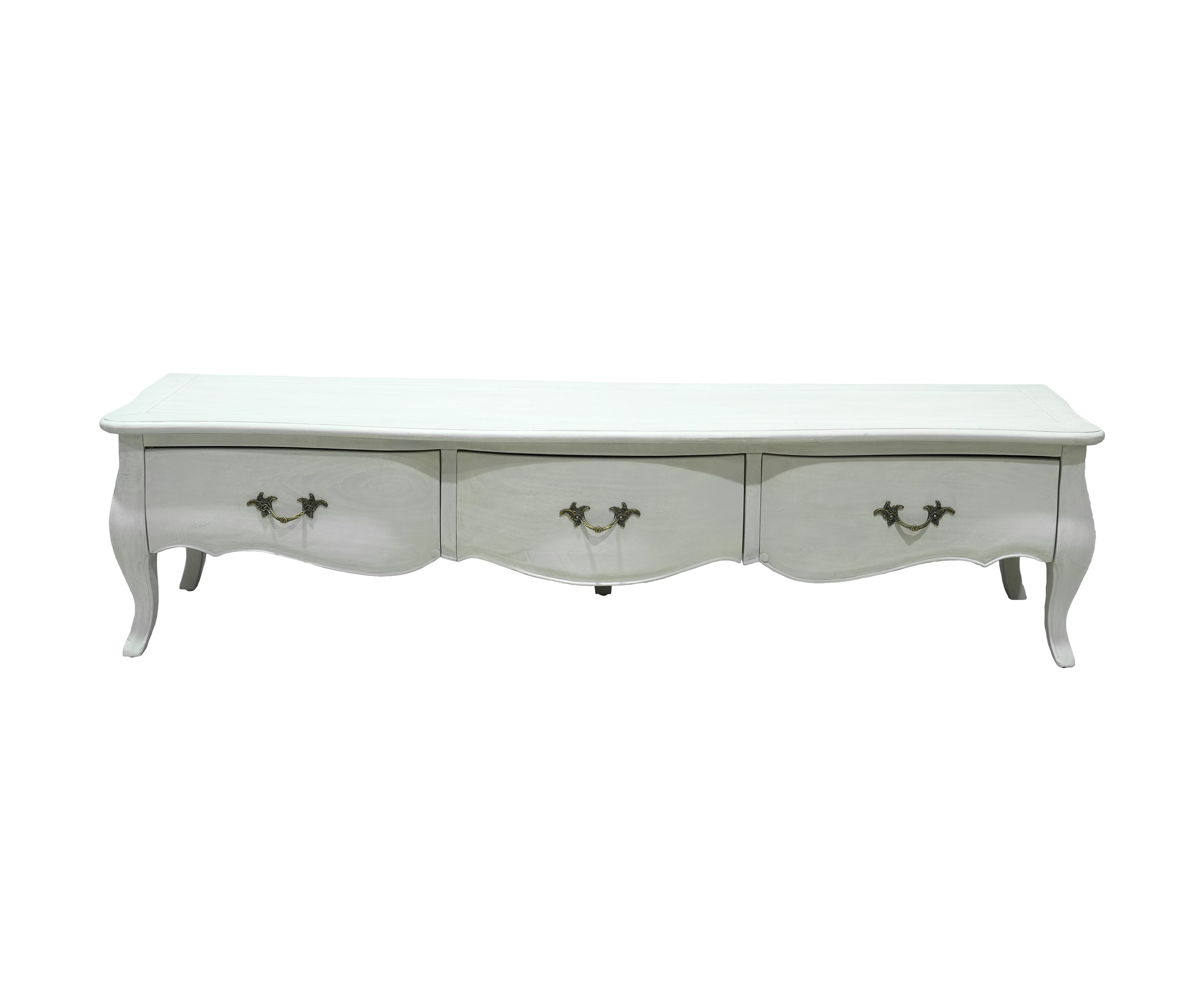 French Classic White TV Unit