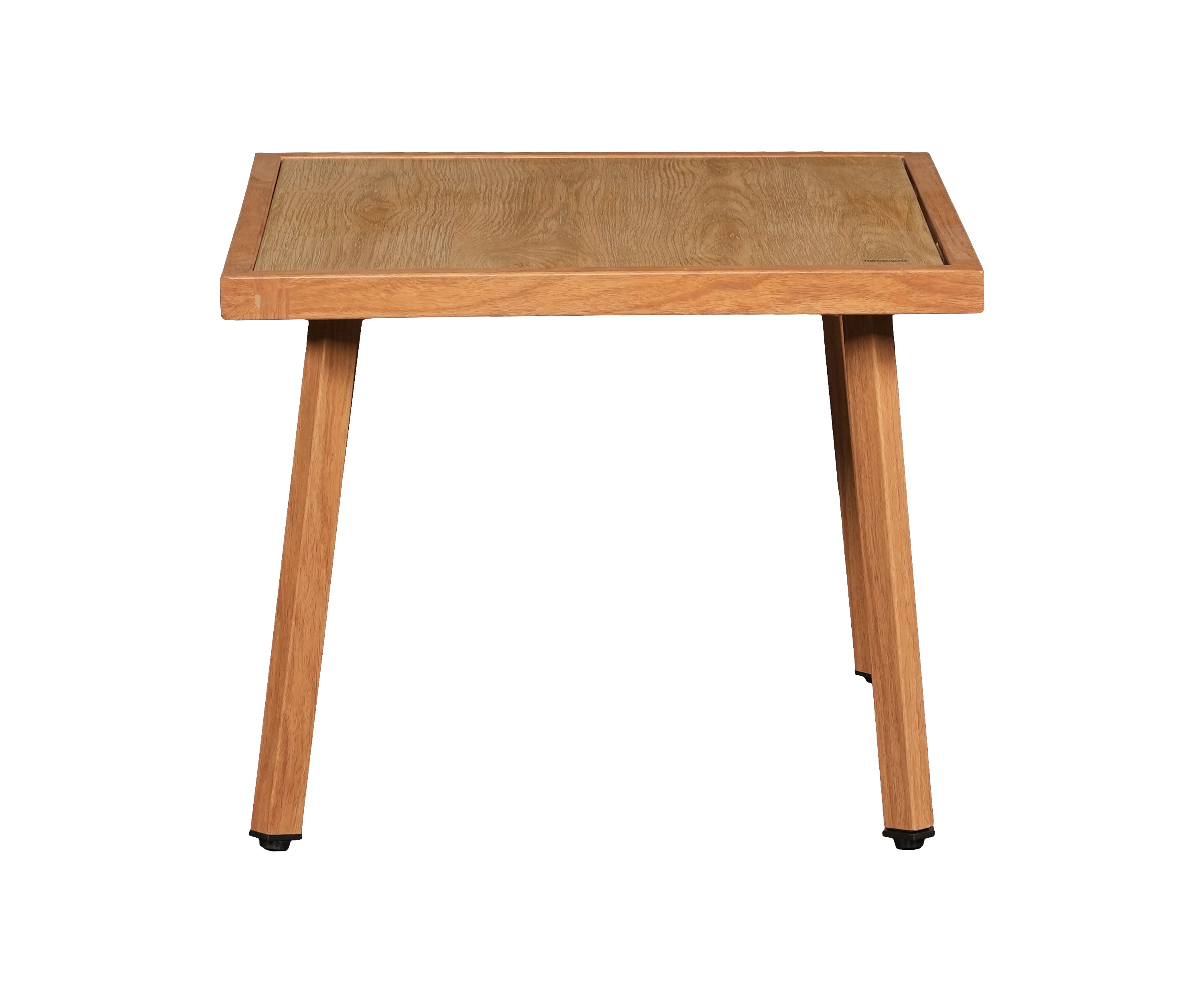 Modern Metal Outdoor Side Table with Square Top