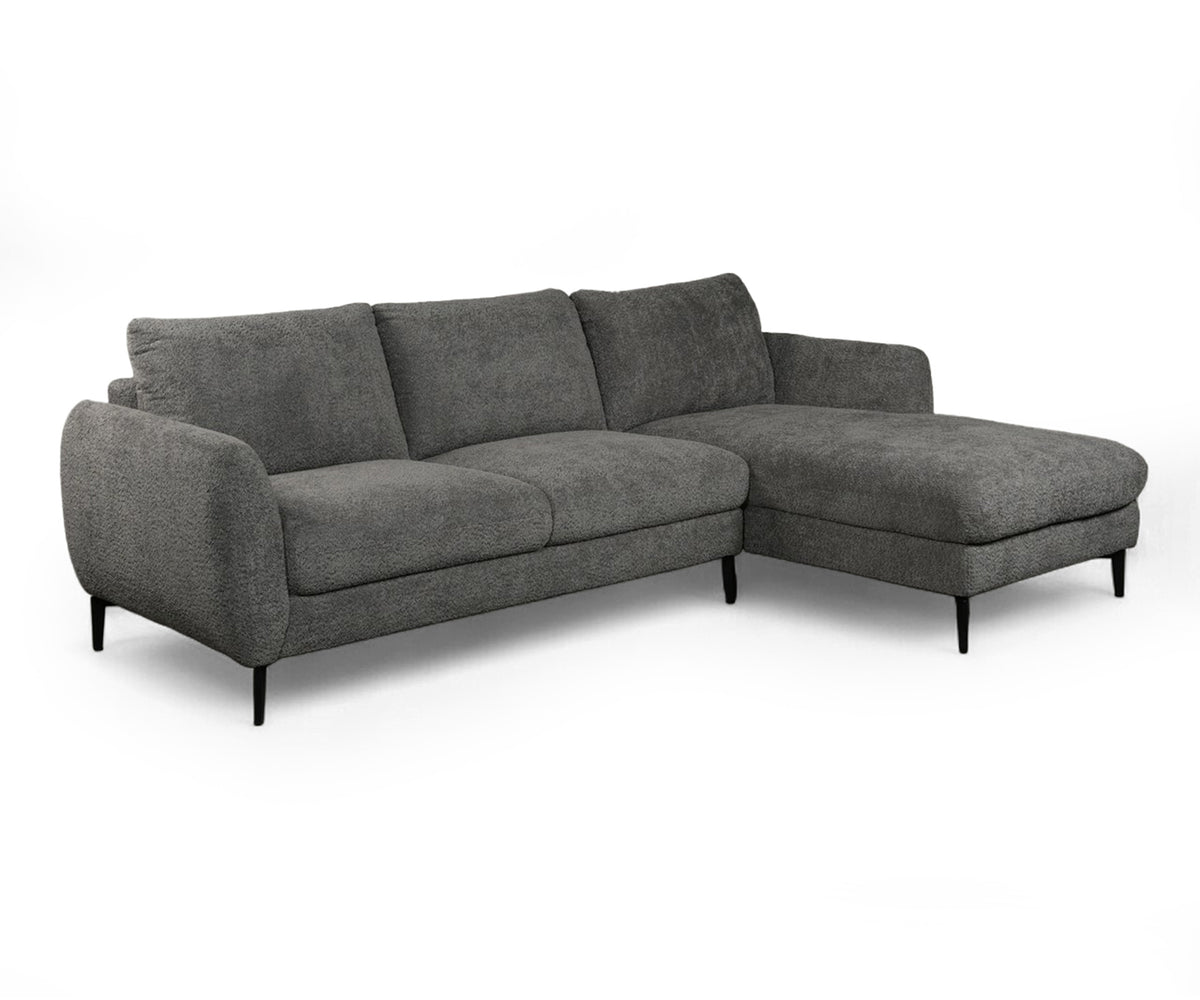 Bouclé L Shape Sectional Sofa