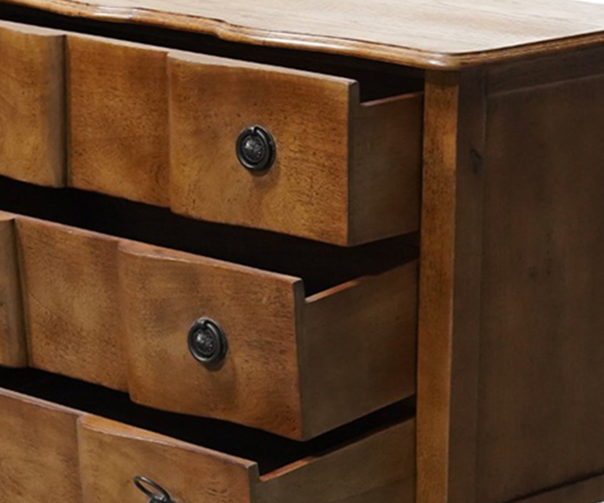 Two Toned French Style Chest of Drawers with Cabriole Legs