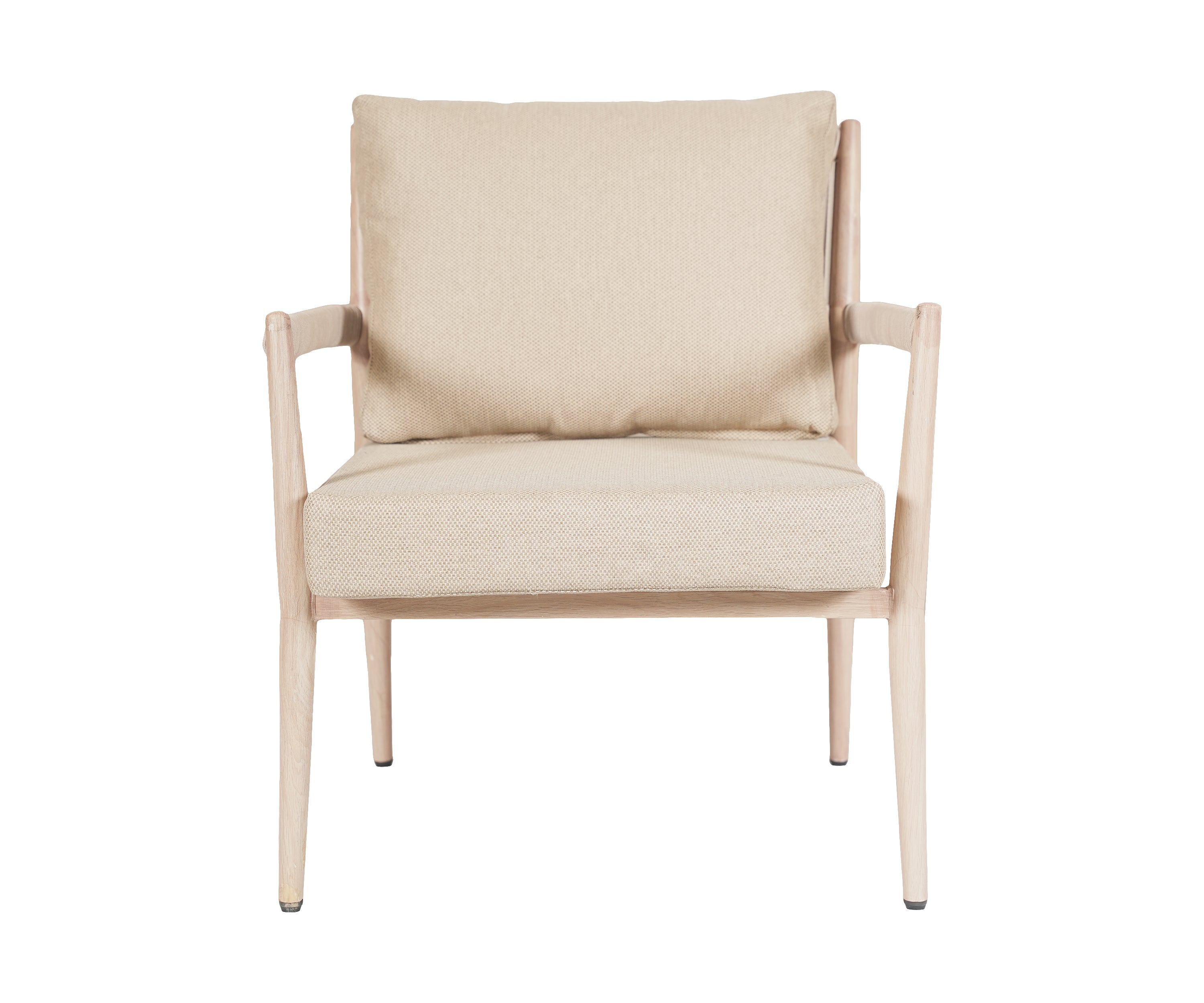 Metal Outdoor Armchair with Nylon Ropes and Cushion