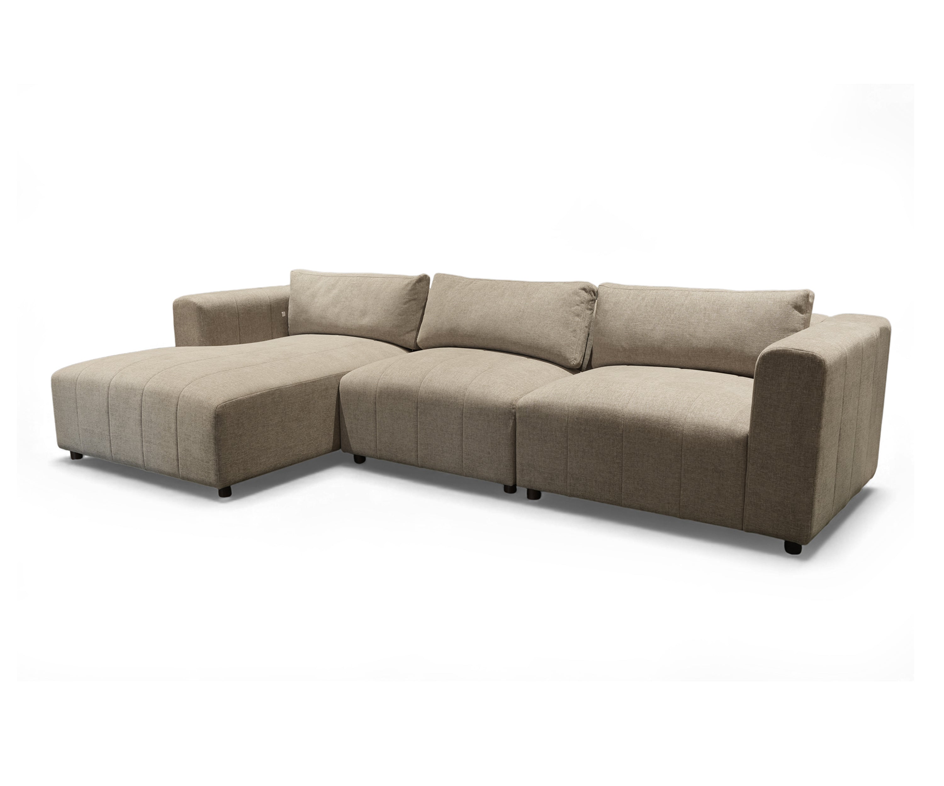 Modern Linen Sectional Sofa with Chaise