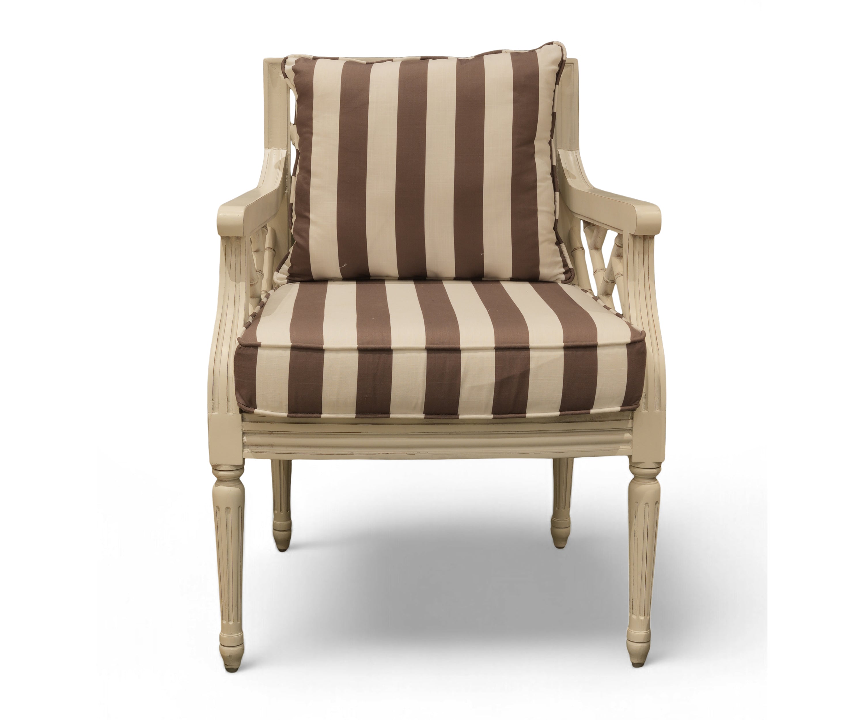 Gustavian Lattice Single Seater Sofa