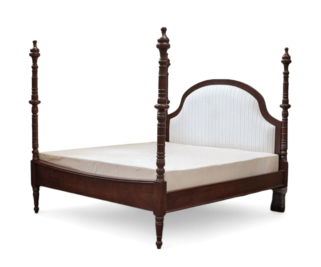 English Heritage Upholstered Acacia Poster Bed