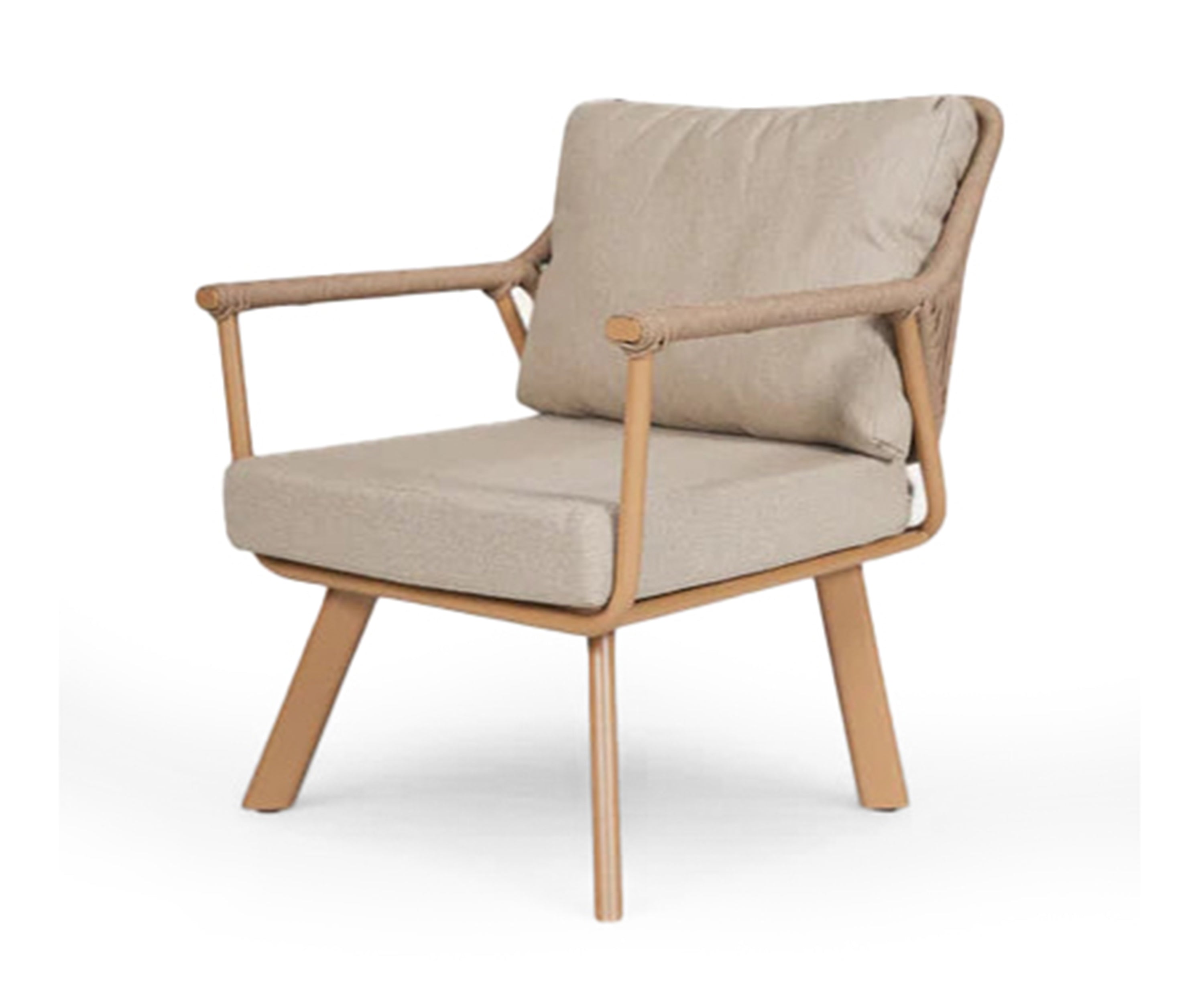 Natural Rope Outdoor Lounge Arm Chair