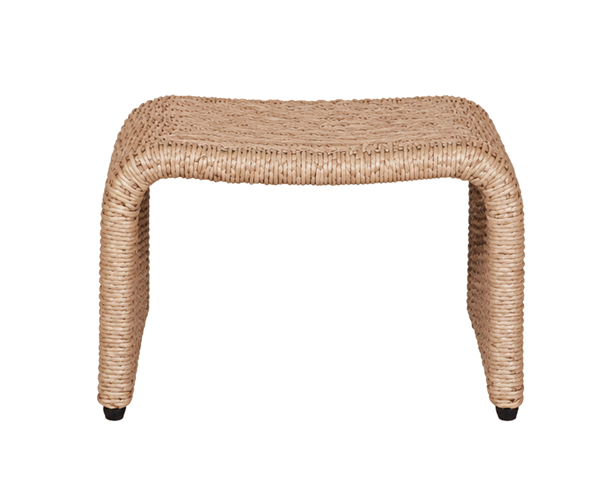 Waterfall Accent Outdoor Side Table with Open Frame