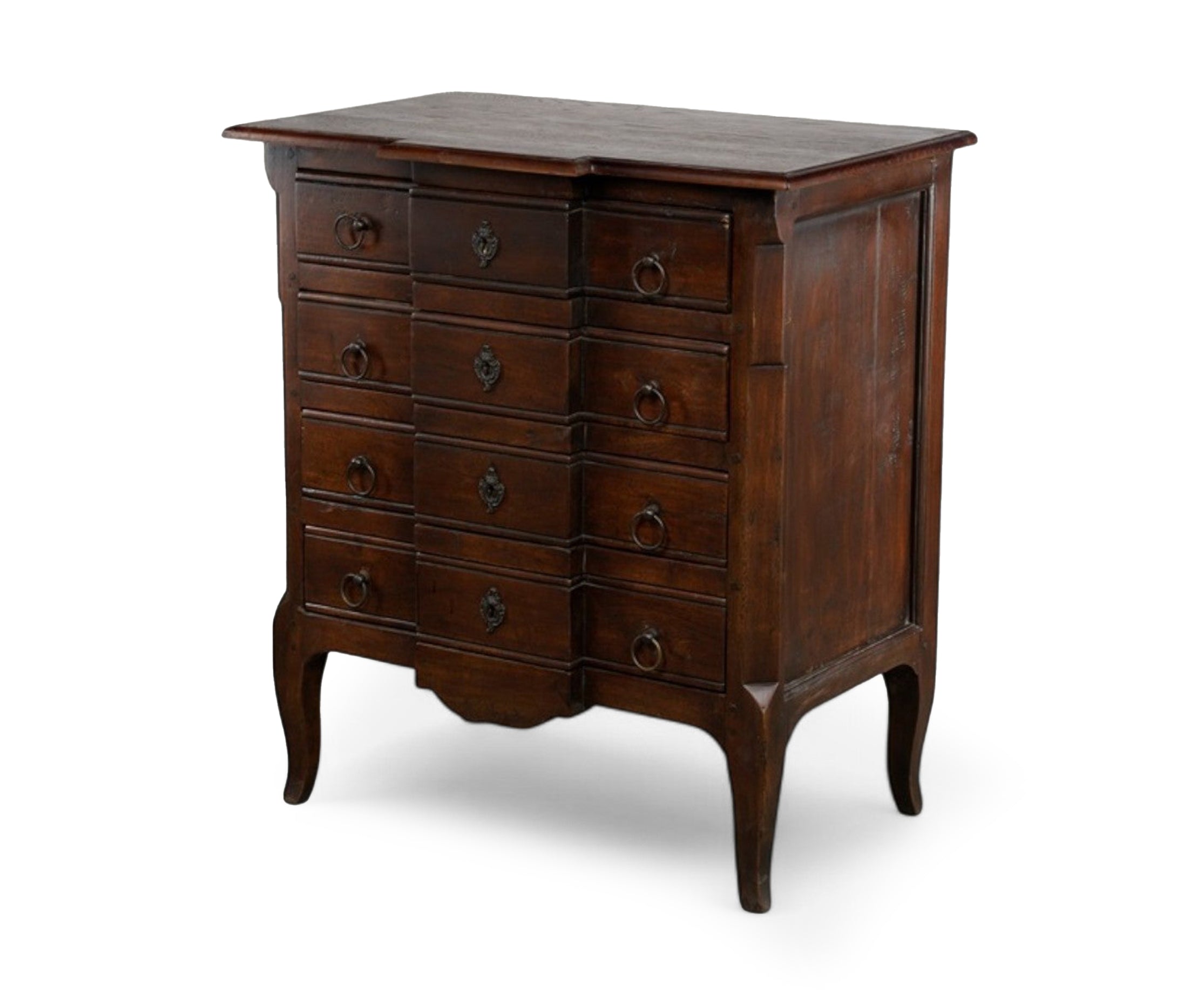 English Country Oak Wood Chest of Drawers