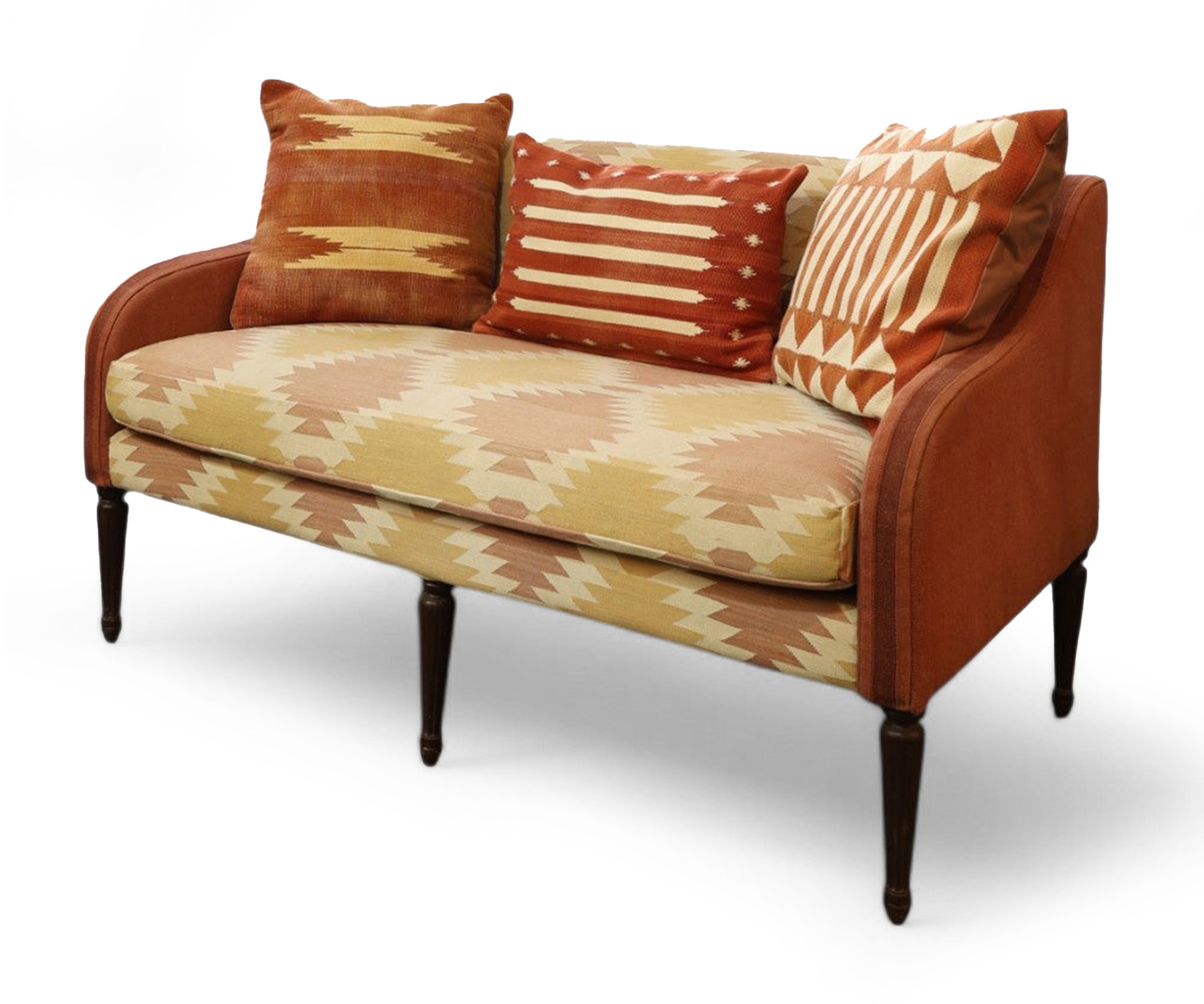 Handwoven Cotton Dhurrie 2 Seater Sofa