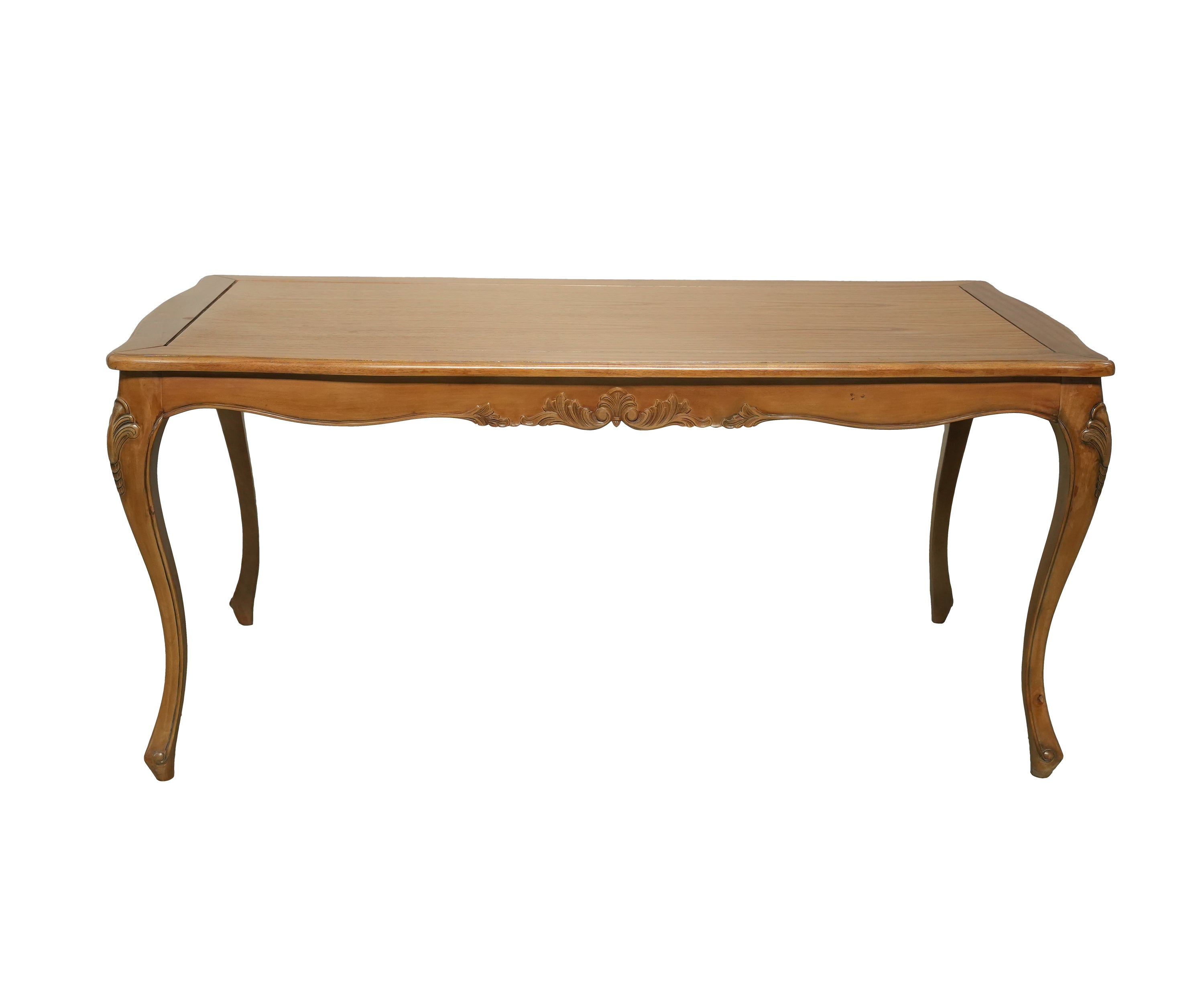Carved Teak French Console Table