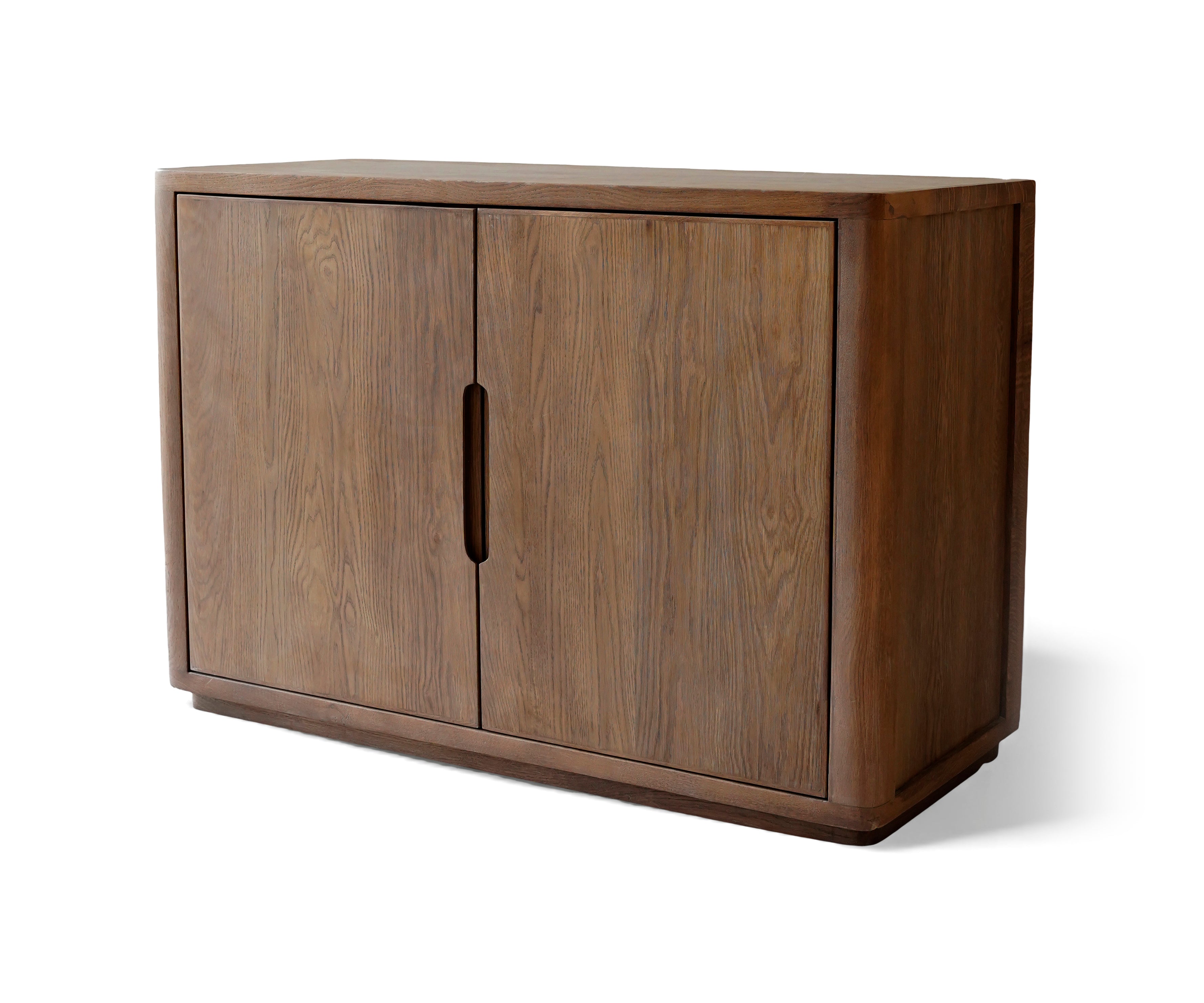 Modern Oak Wood Sideboard Storage Cabinet
