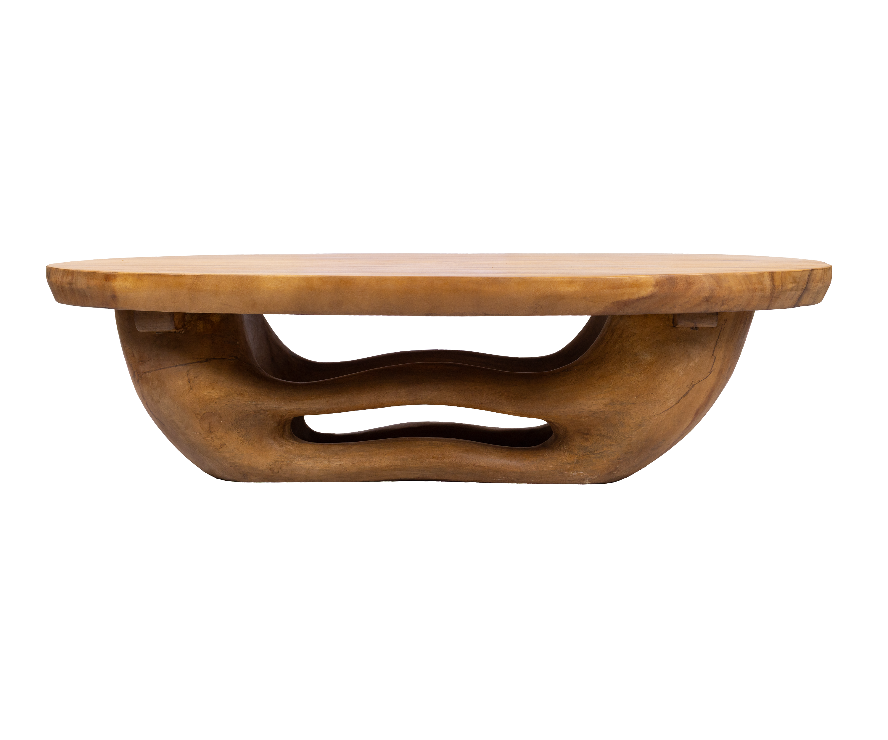 Sculpted English Teak  Coffee Table