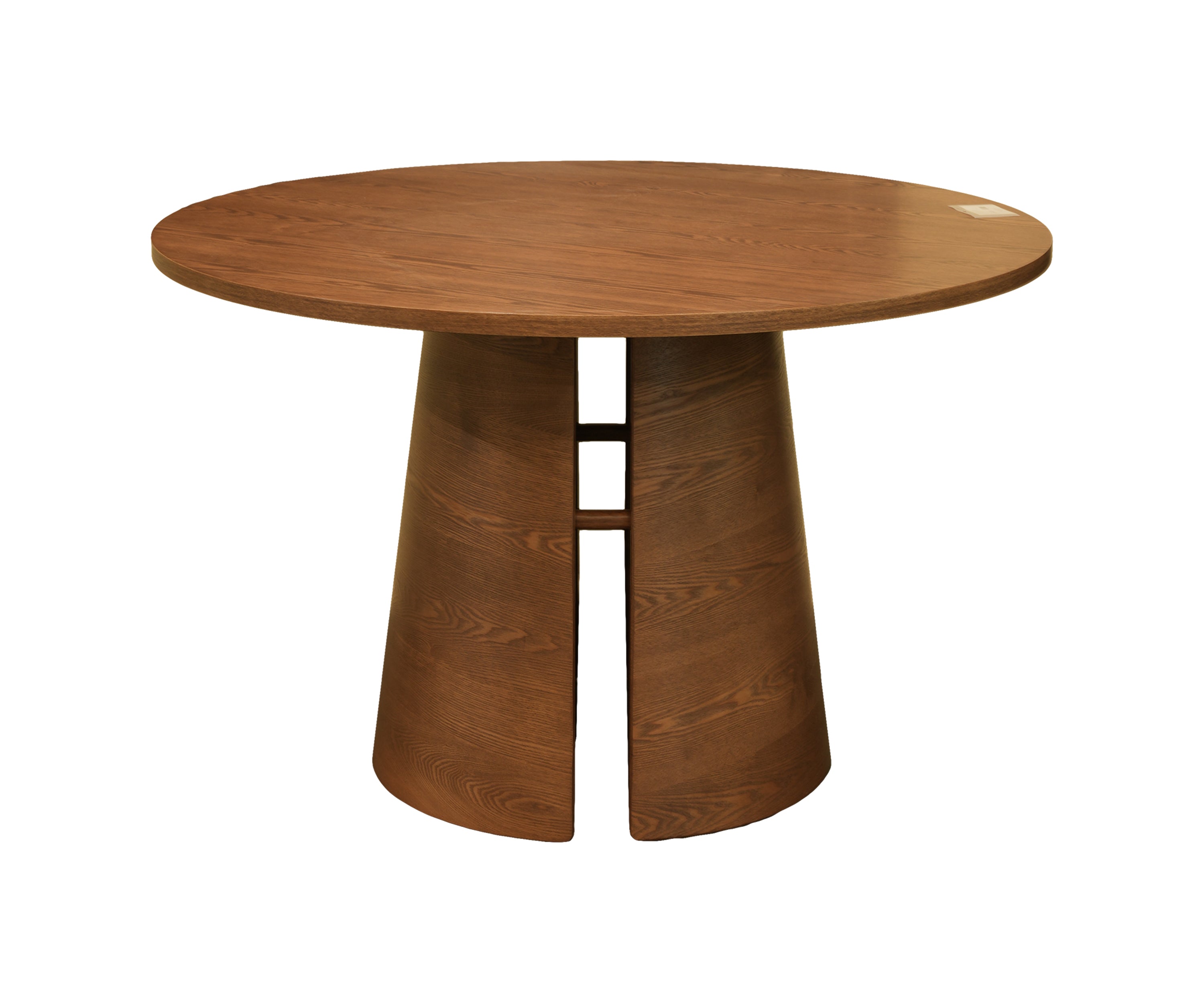 Round 6 Seater Dining Table with Curved Pedestal Base