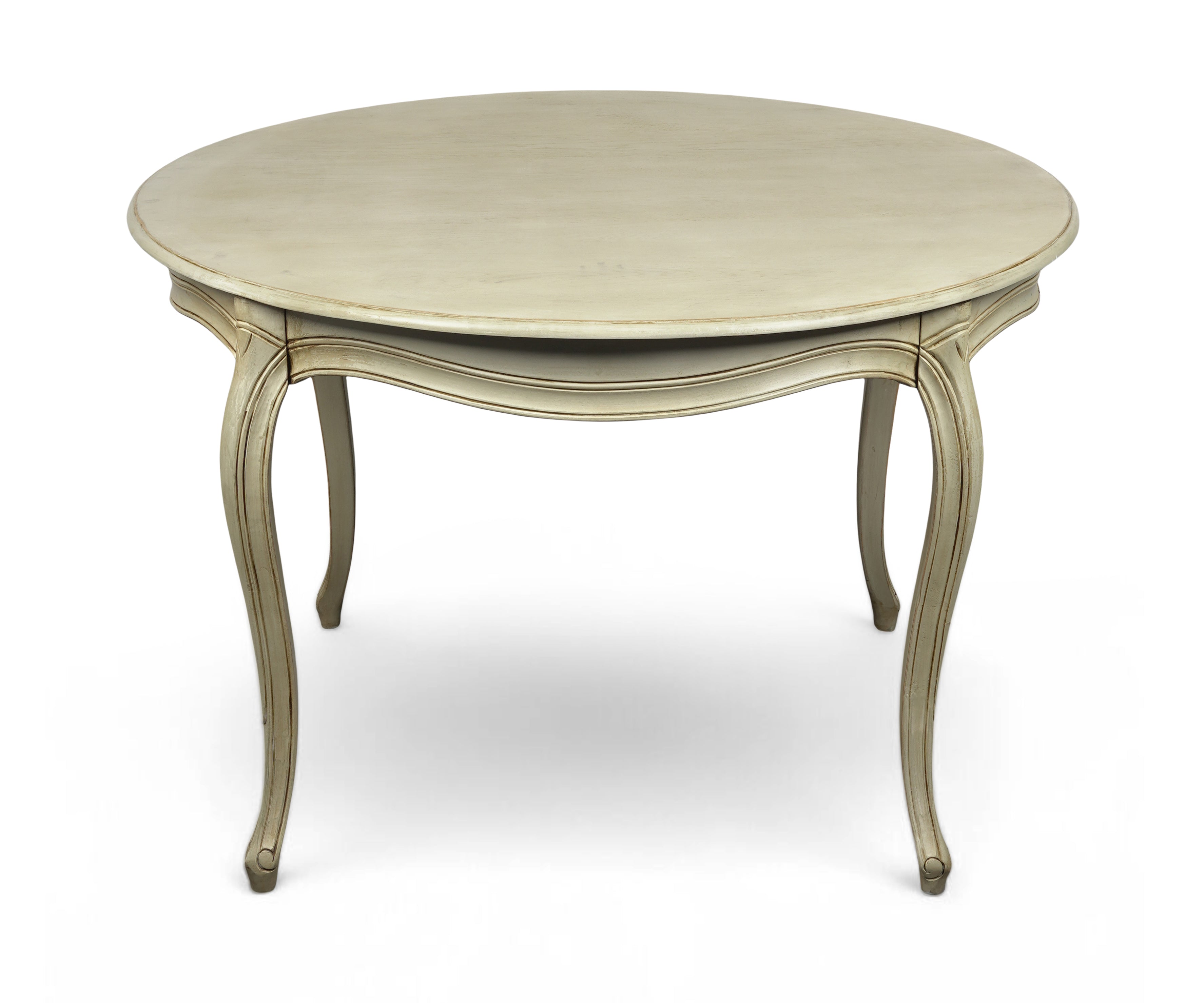 French Round 4 Seater Dining Table with Cabriole Legs