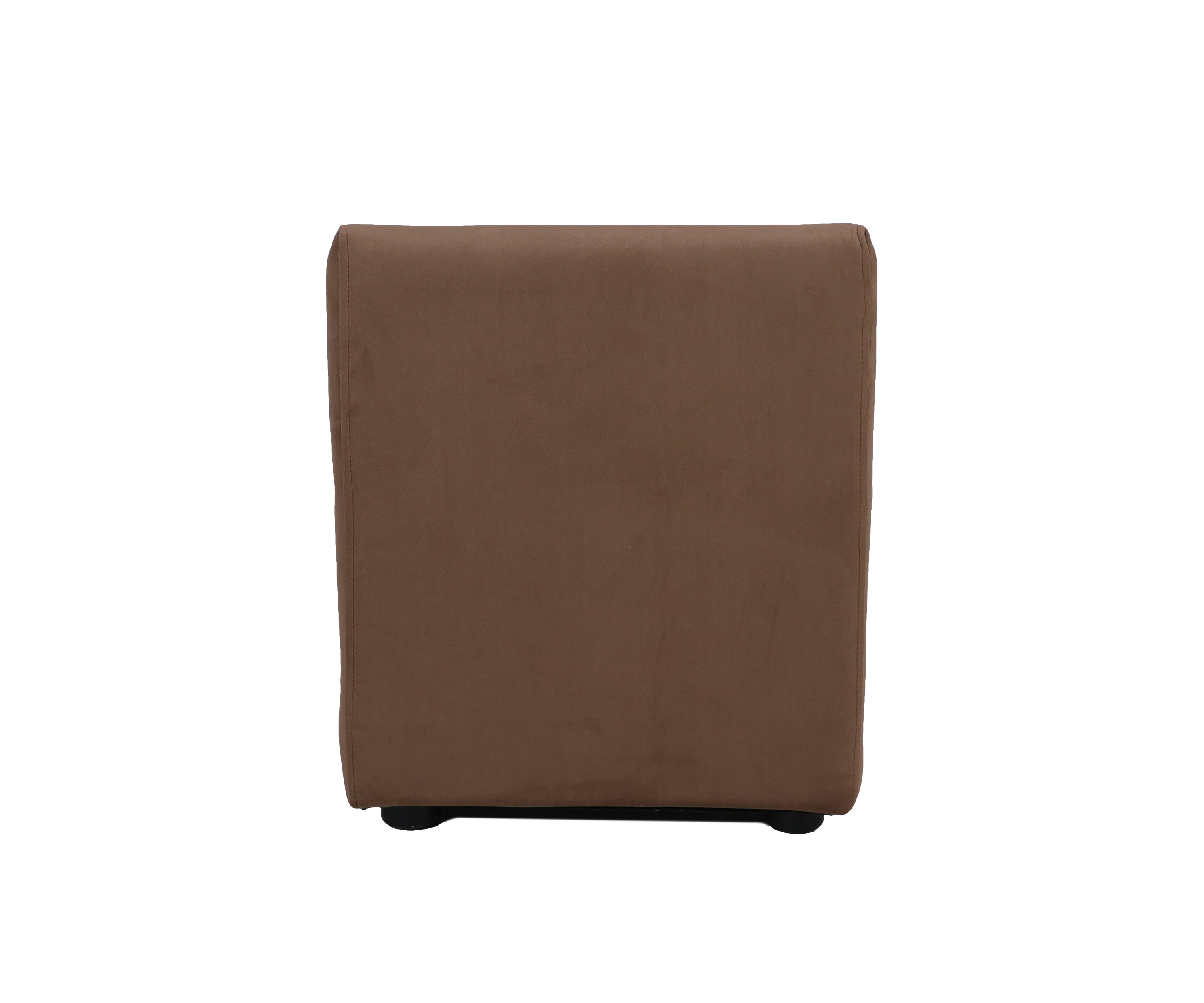 Mocha Beige Velvet Bench with Scroll Arms & Lift-Up Seat