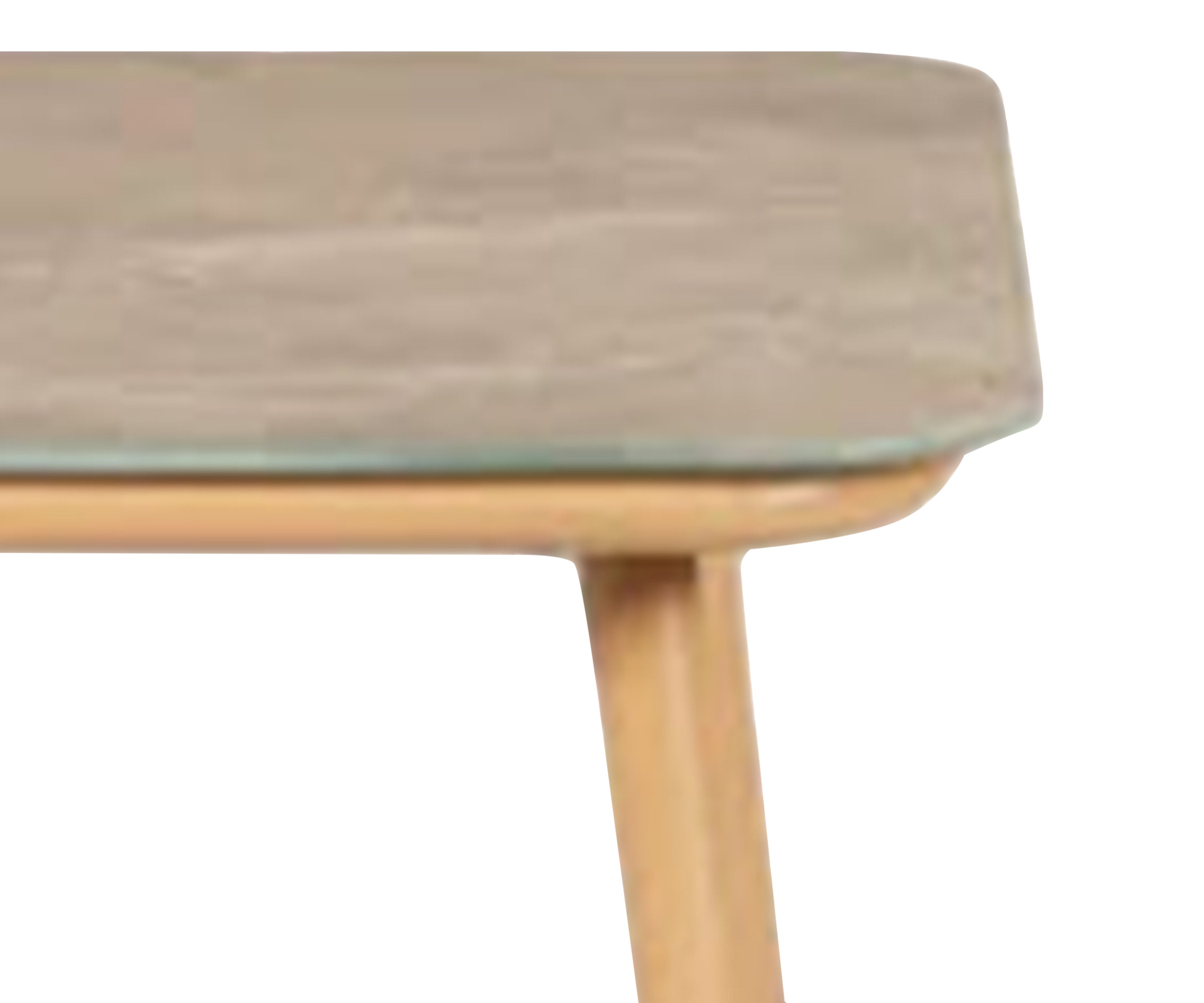 Rectangular Side Table with Stone Look Top