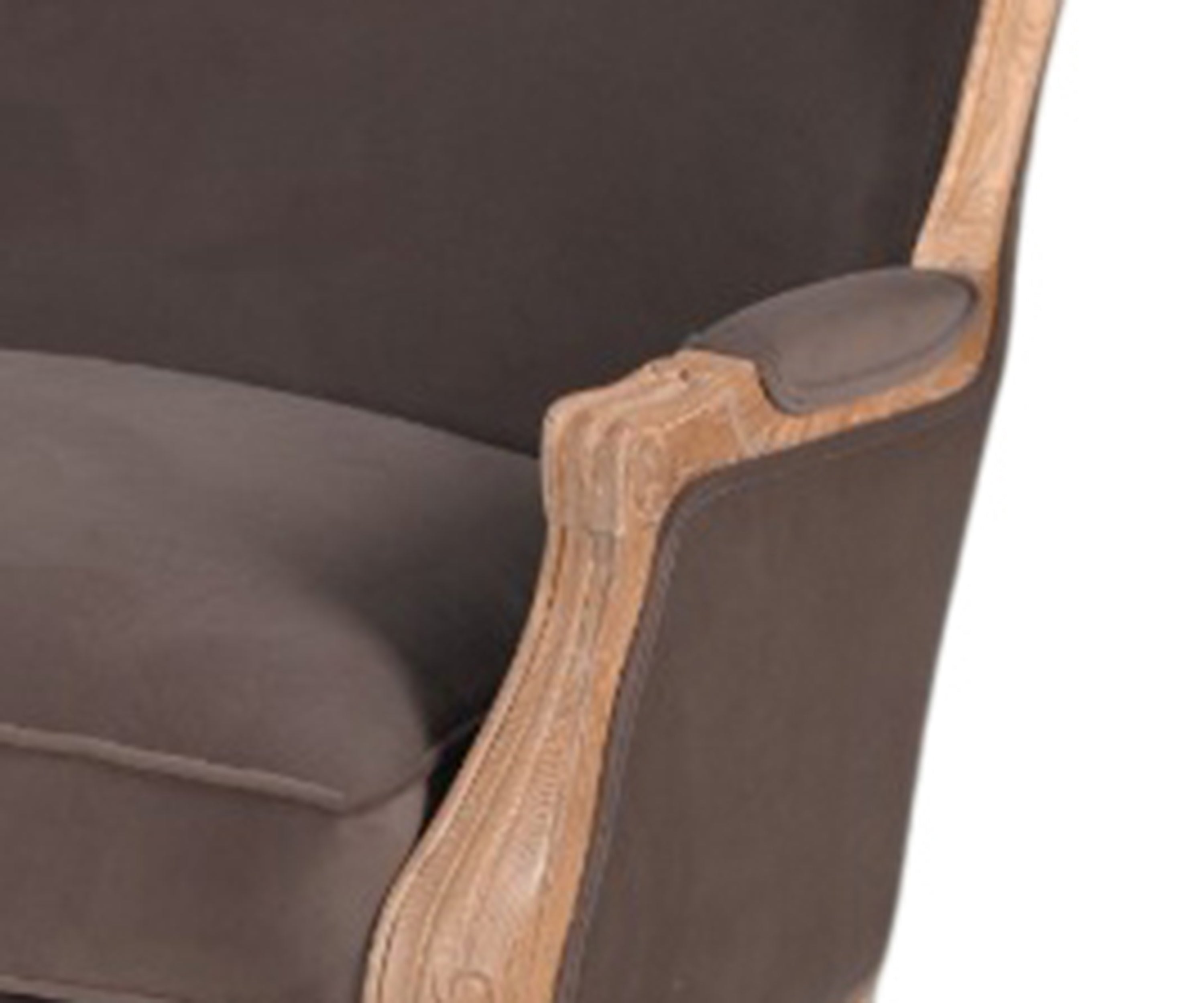 Royal Velvet Finish Majestic Carved 3 seater Sofa