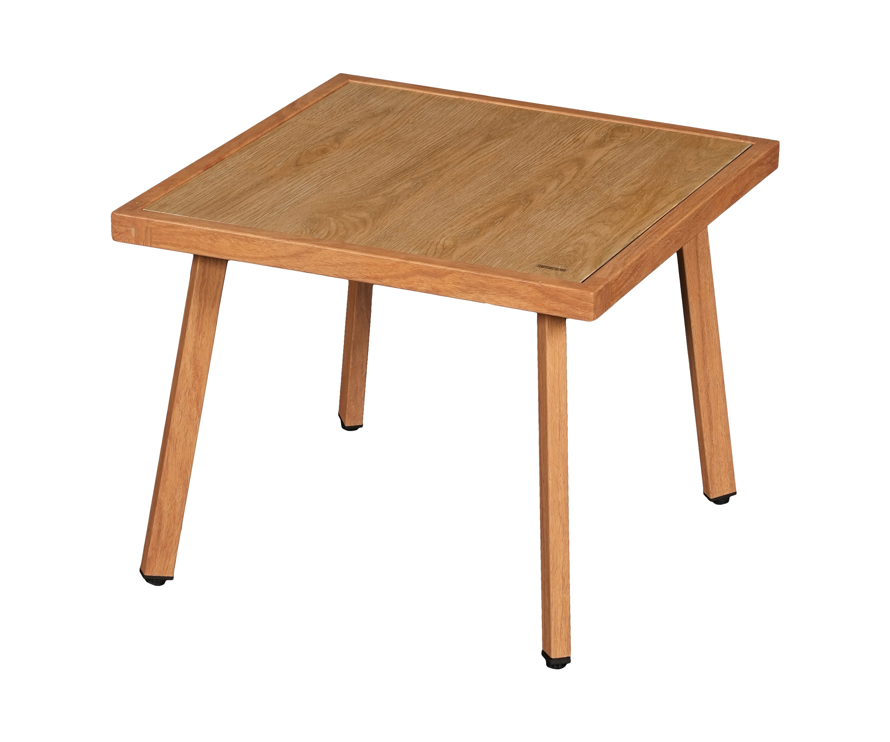 Modern Metal Outdoor Side Table with Square Top