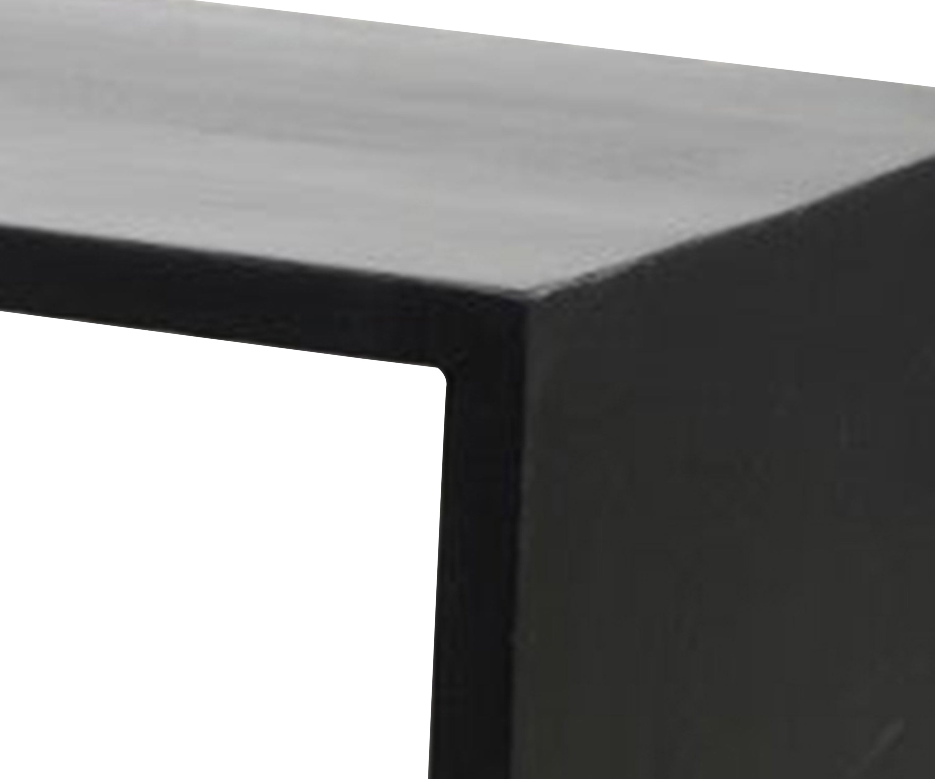 Minimal Black Waterfall Coffee Table