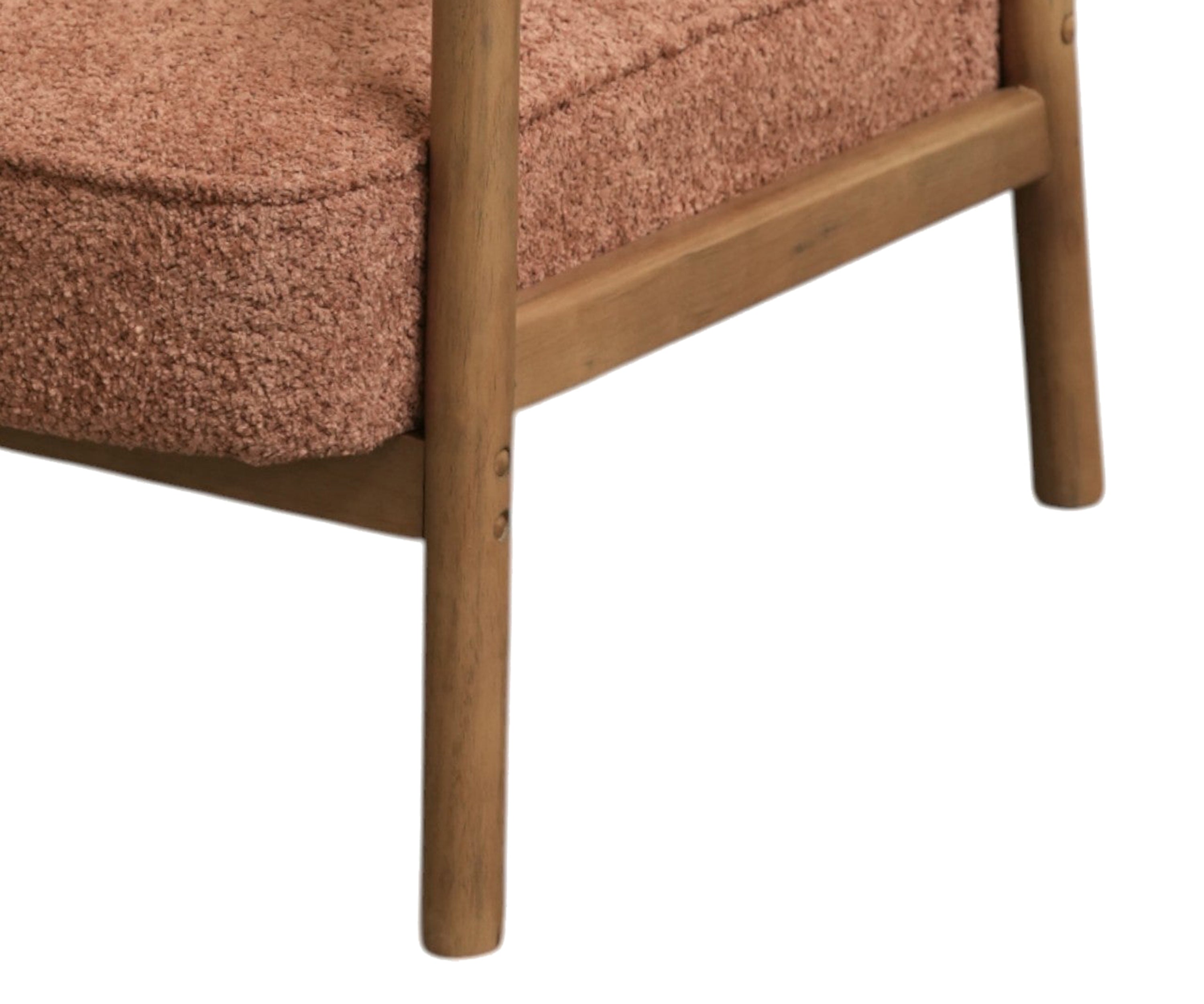 Curved Frame Bouclé Single seater Sofa Chair