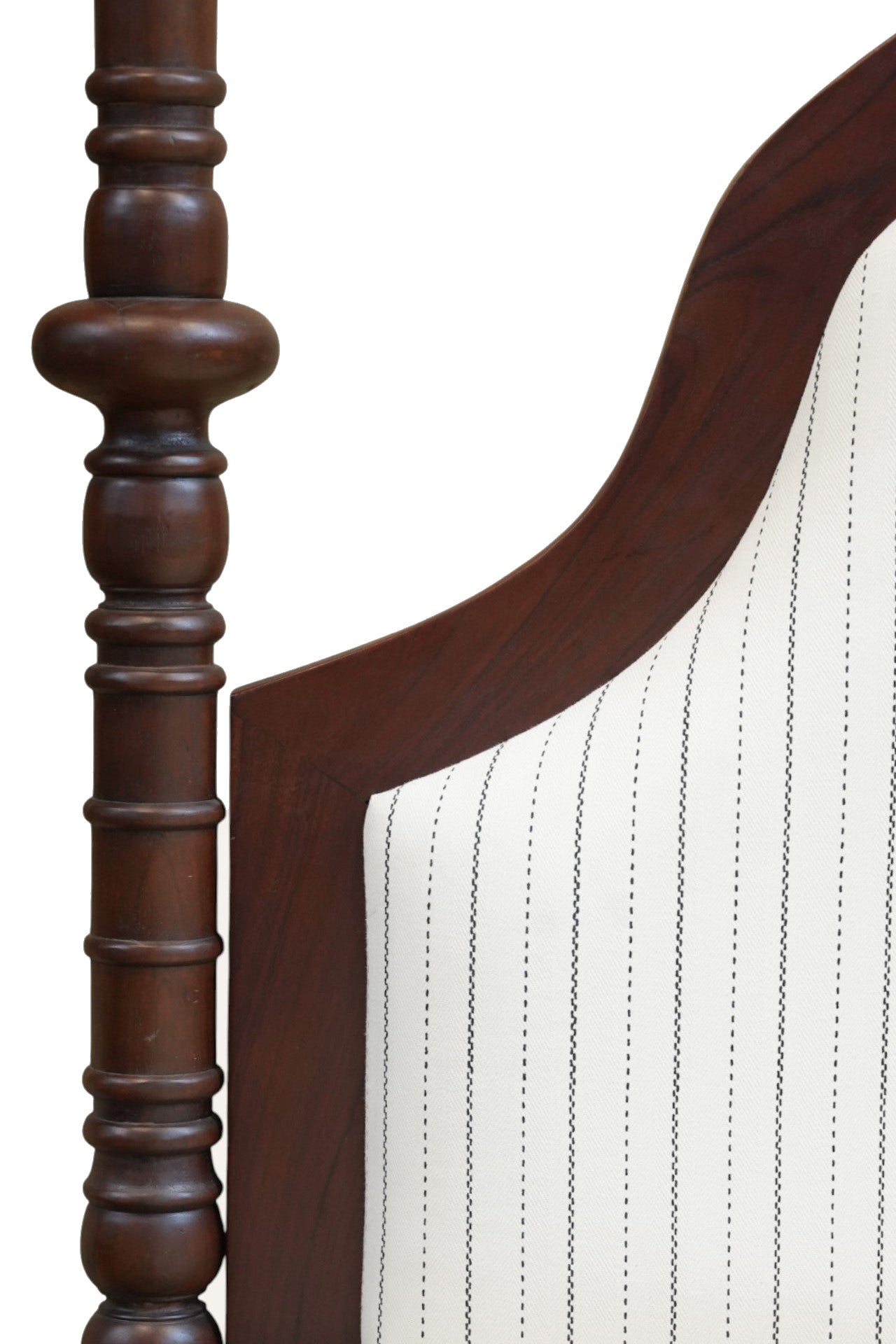 English Heritage Upholstered Acacia Poster Bed