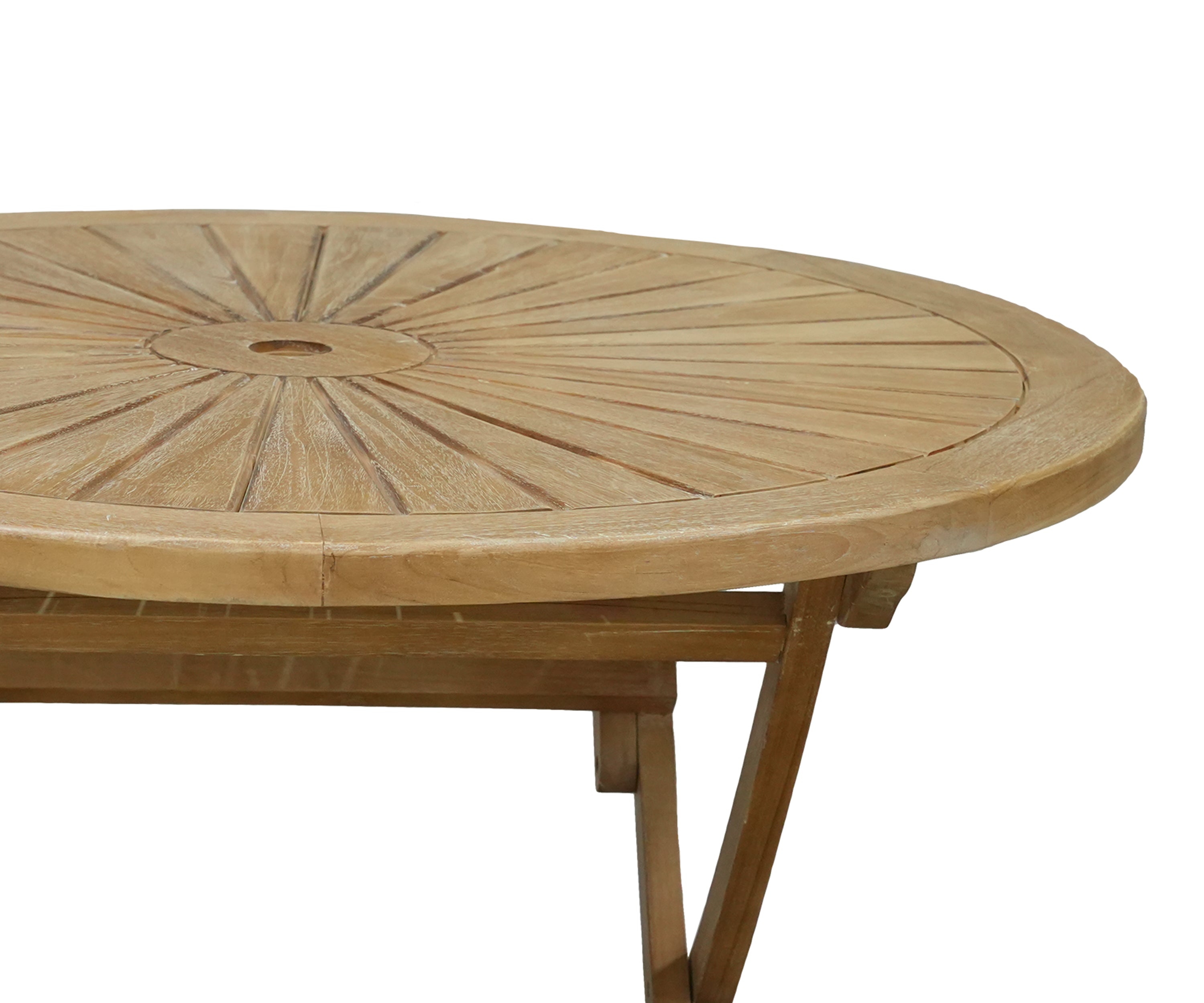Natural Teak Outdoor Dinner Table