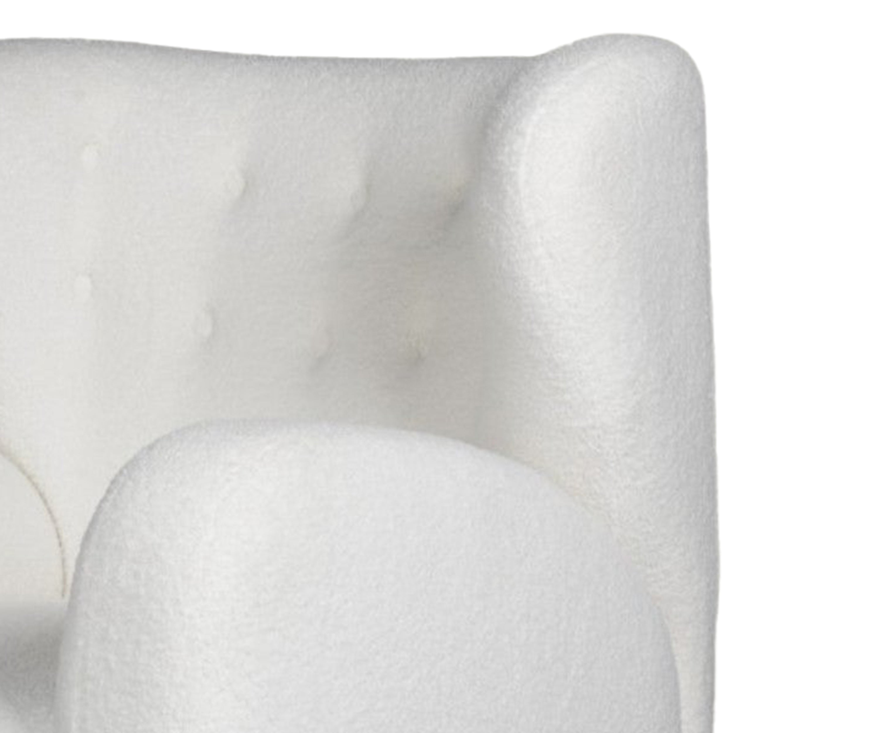 Sculpted Wing Bouclé Arm Chair