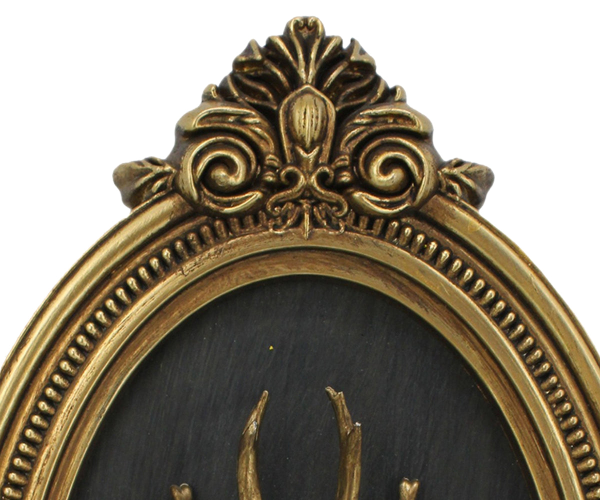 Ornate Oval Scarab Wall Medallion
