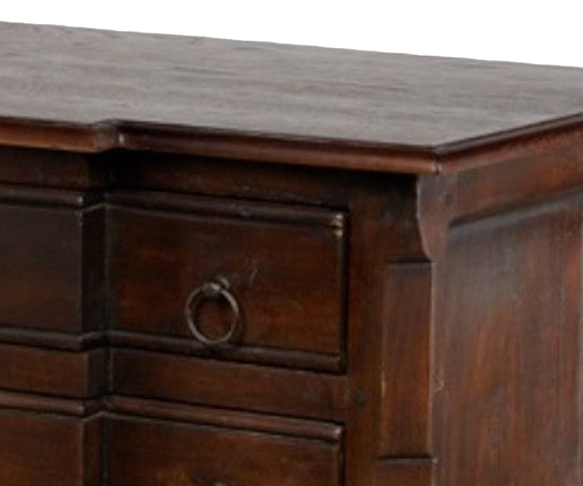 English Country Oak Wood Chest of Drawers