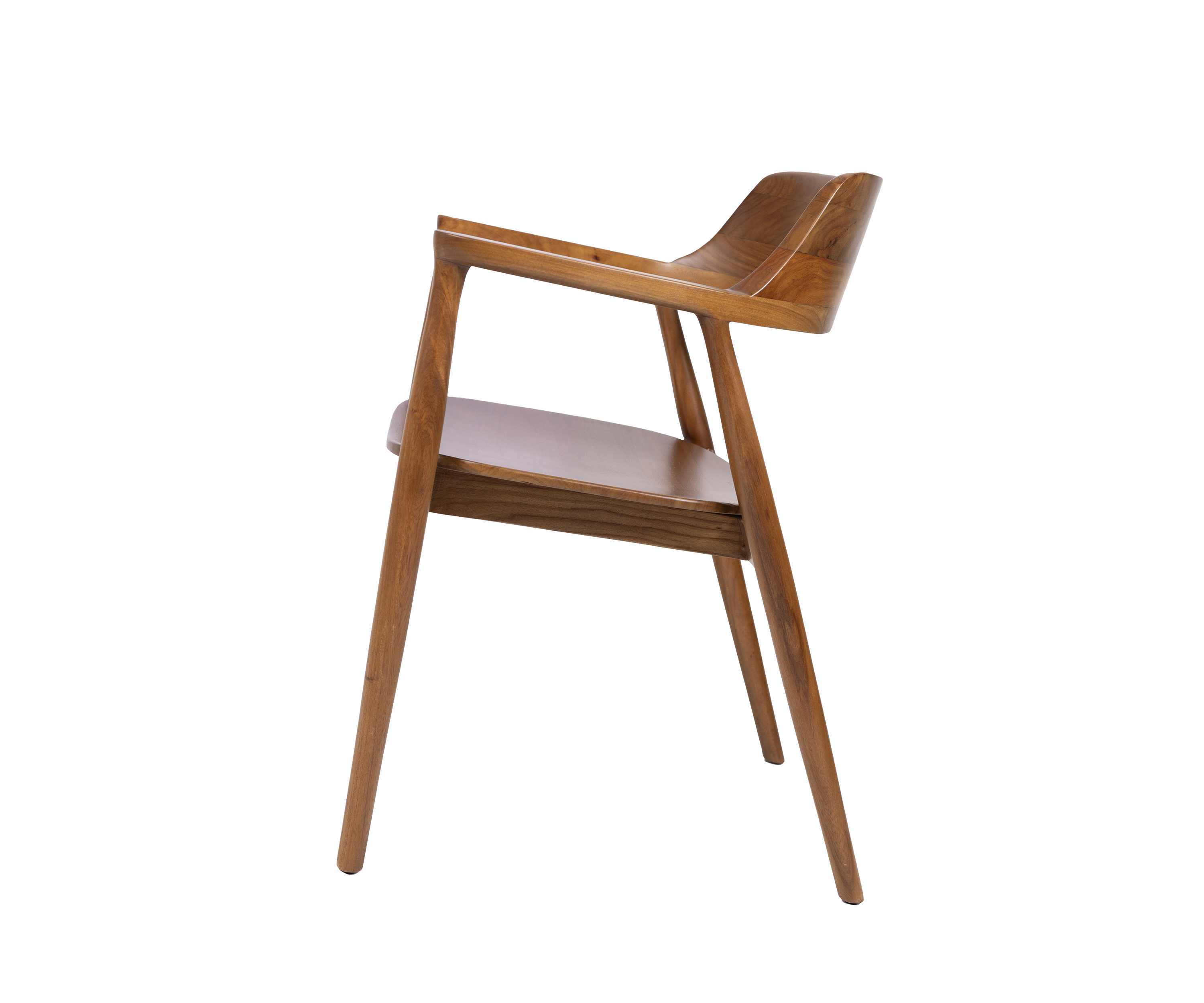 Mid-Century Teak Wood Arm Chair