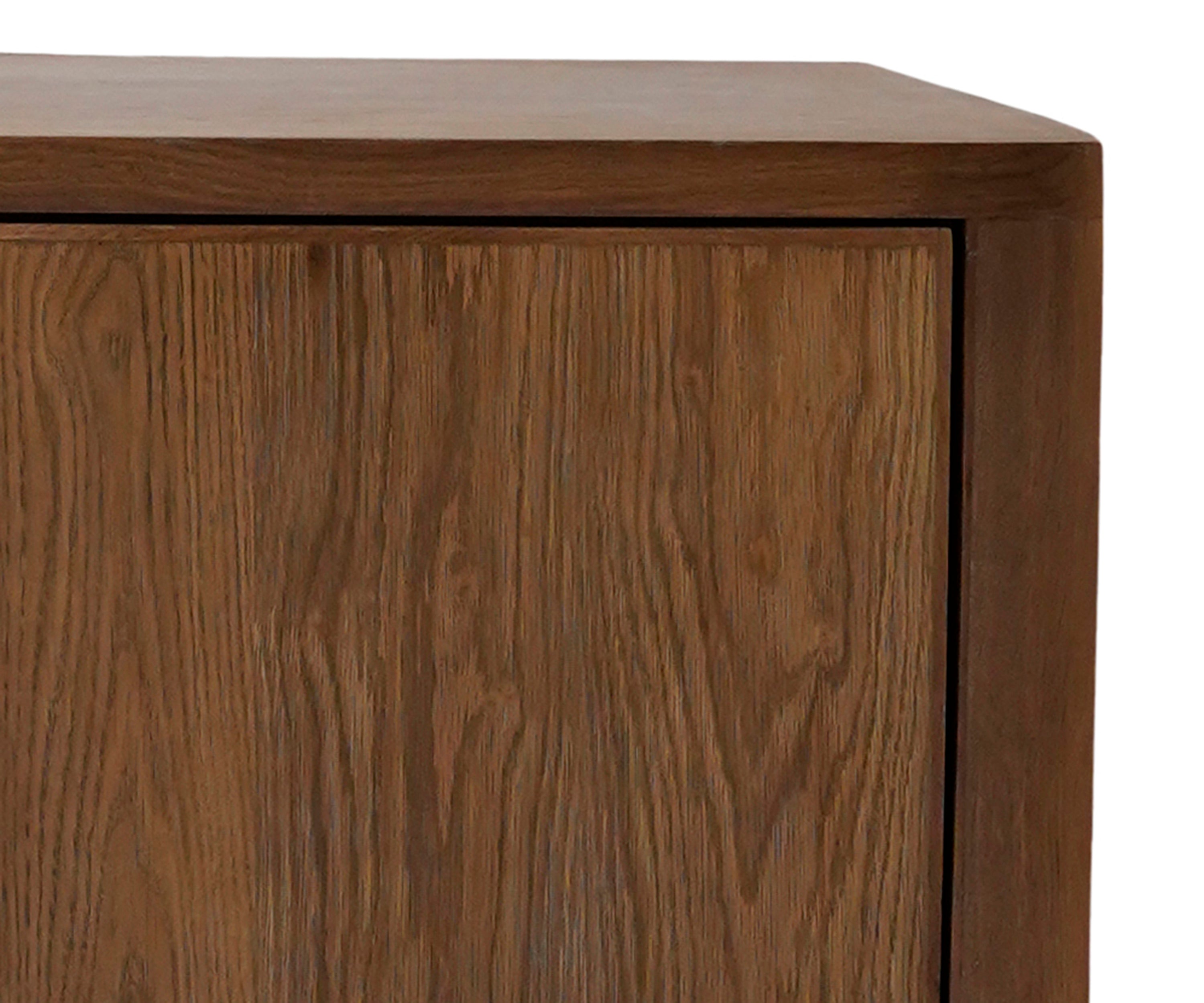 Modern Oak Wood Sideboard Storage Cabinet