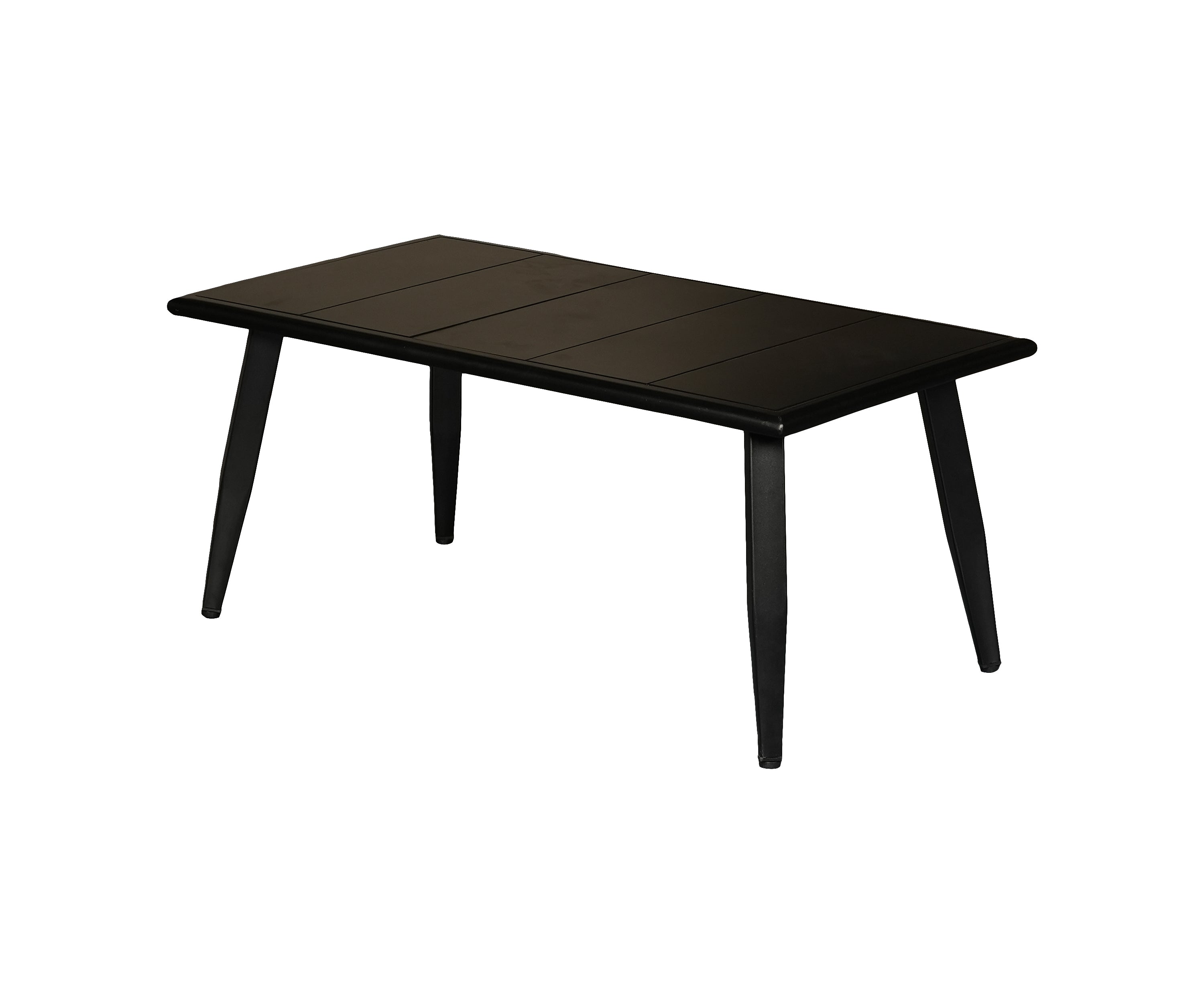 Black Metal Patio Coffee Table