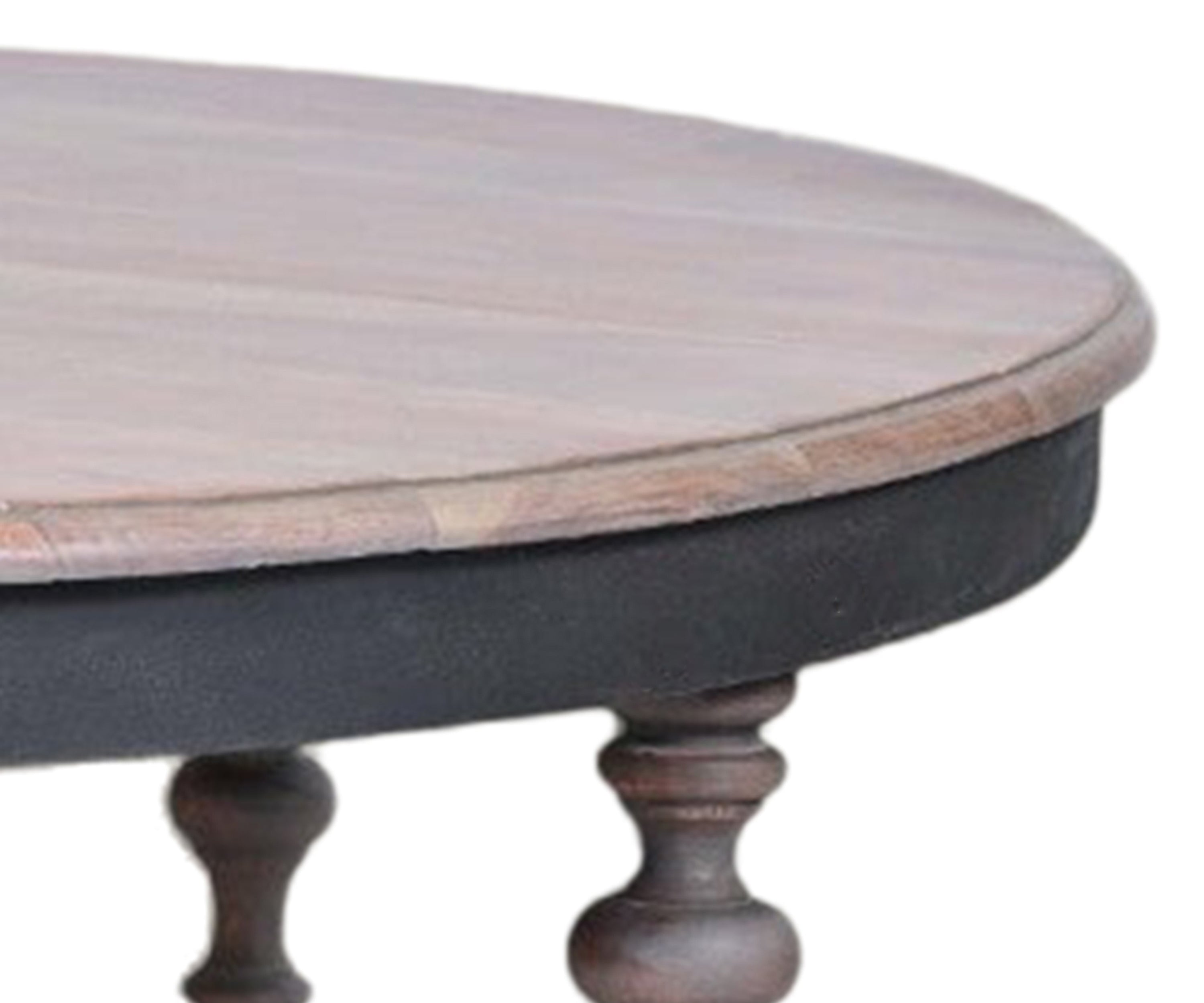 Vintage Turned Leg Round Coffee Table